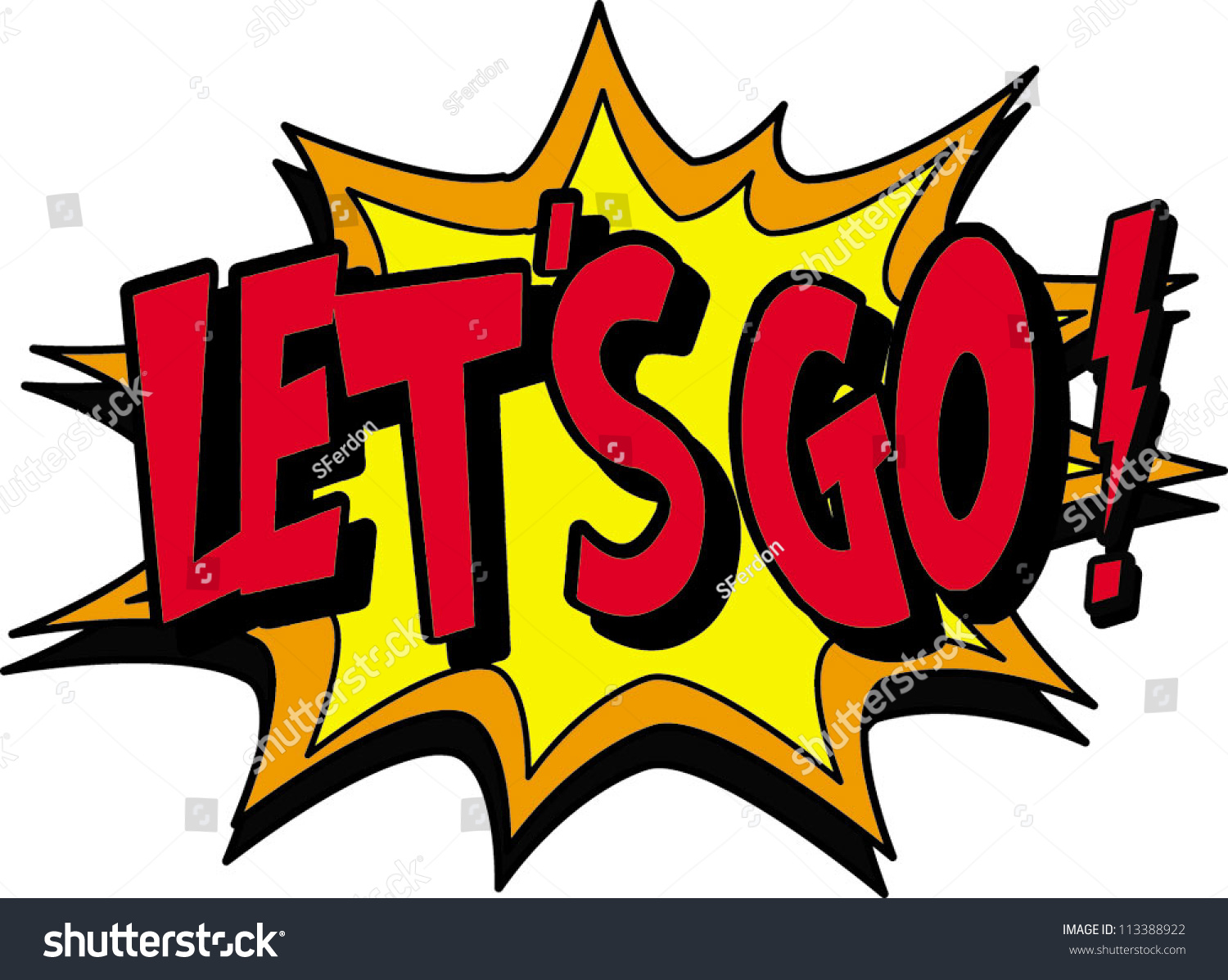 Lets Go Stock Vector Royalty Free Shutterstock
