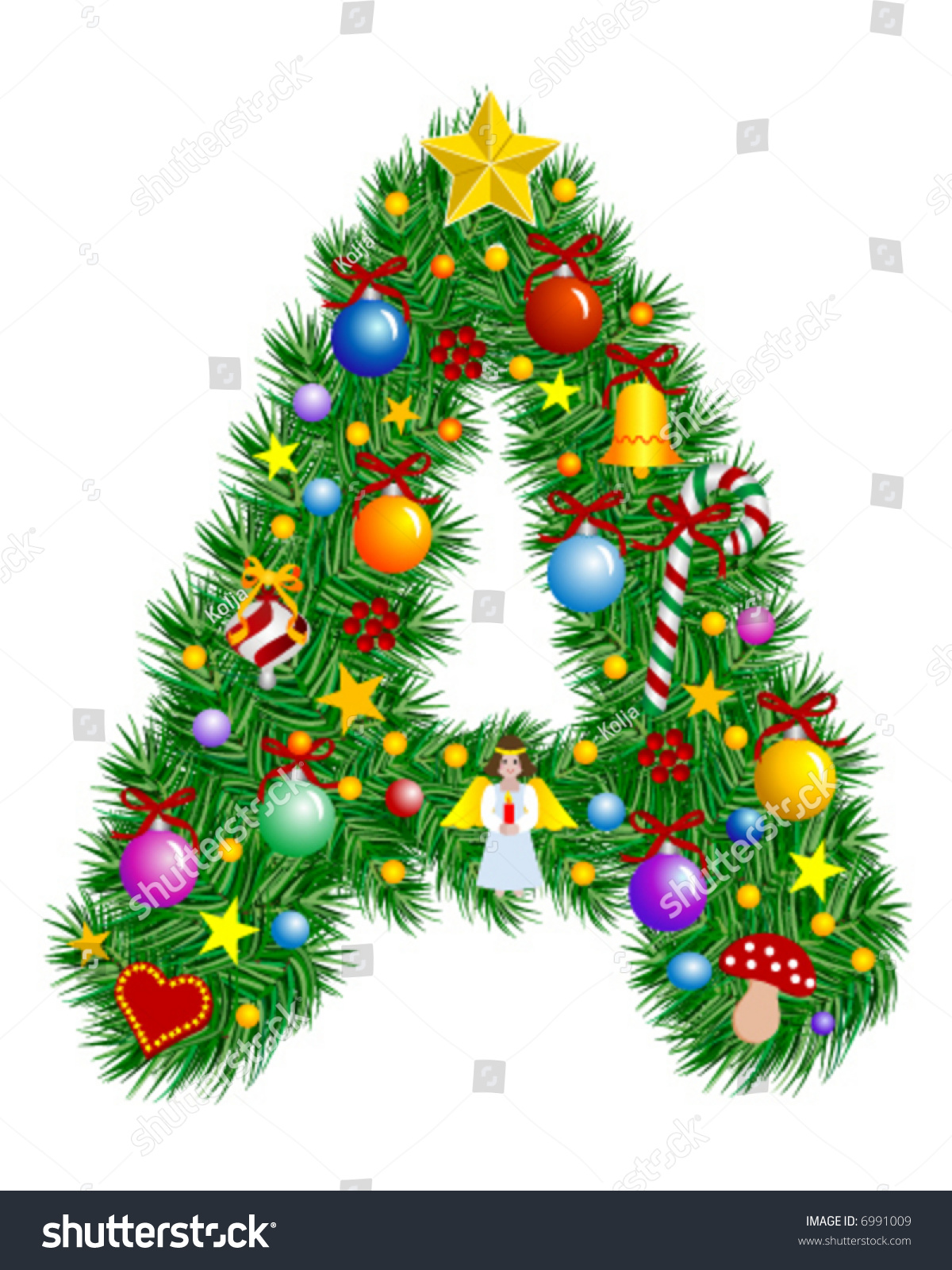 Christmas Tree Letters