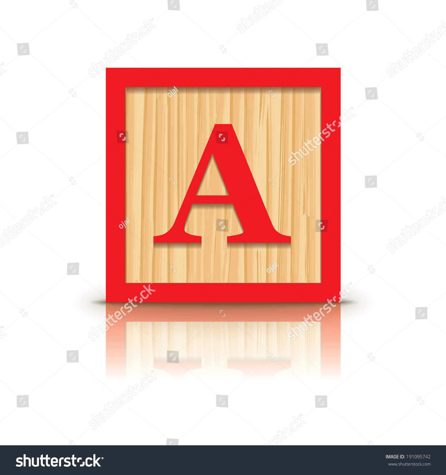 Letter Wooden Alphabet Block Vector Illustration Stock Vector Royalty Letter Wooden Alphabet Block Vector Illustration Stock Vector Royalty