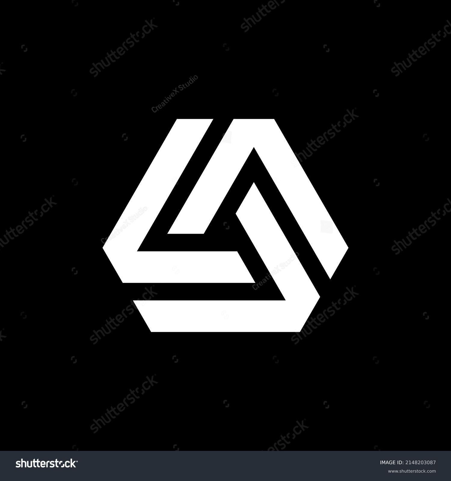 Letter Aaa Abstract Logo Can Be Stock Vector (Royalty Free) 2148203087 ...