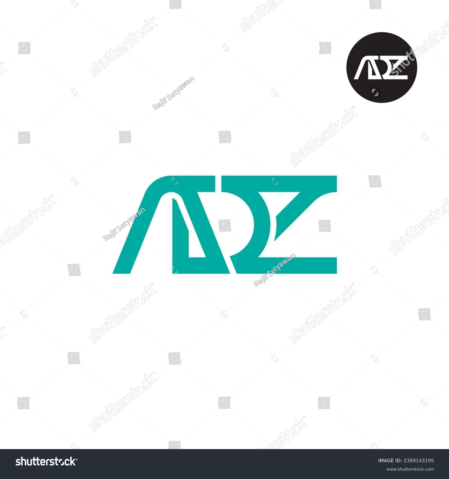 SVG of Letter ADZ Monogram Logo Design svg