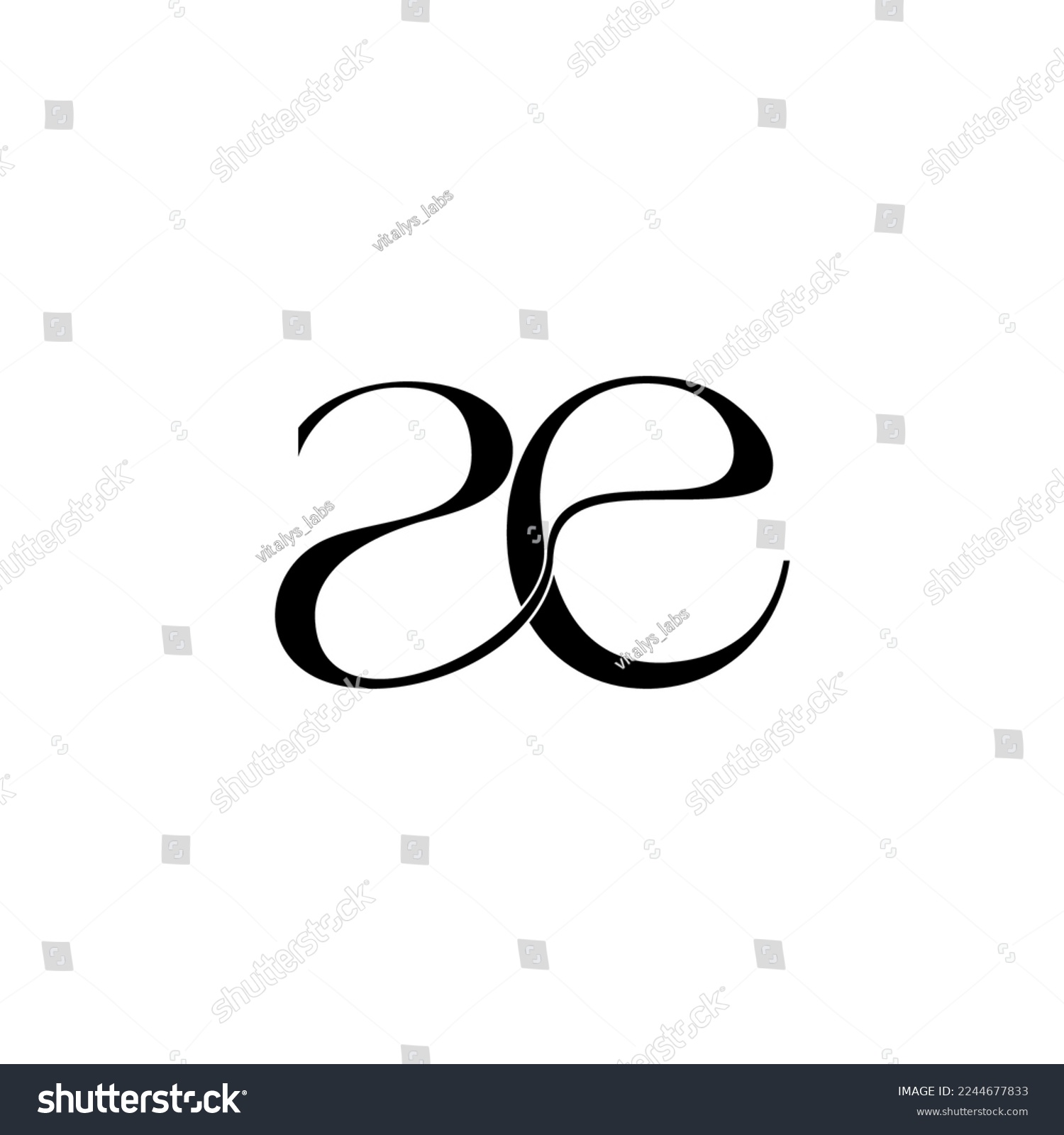 SVG of letter ae Luxury logo icon Stock vector  svg
