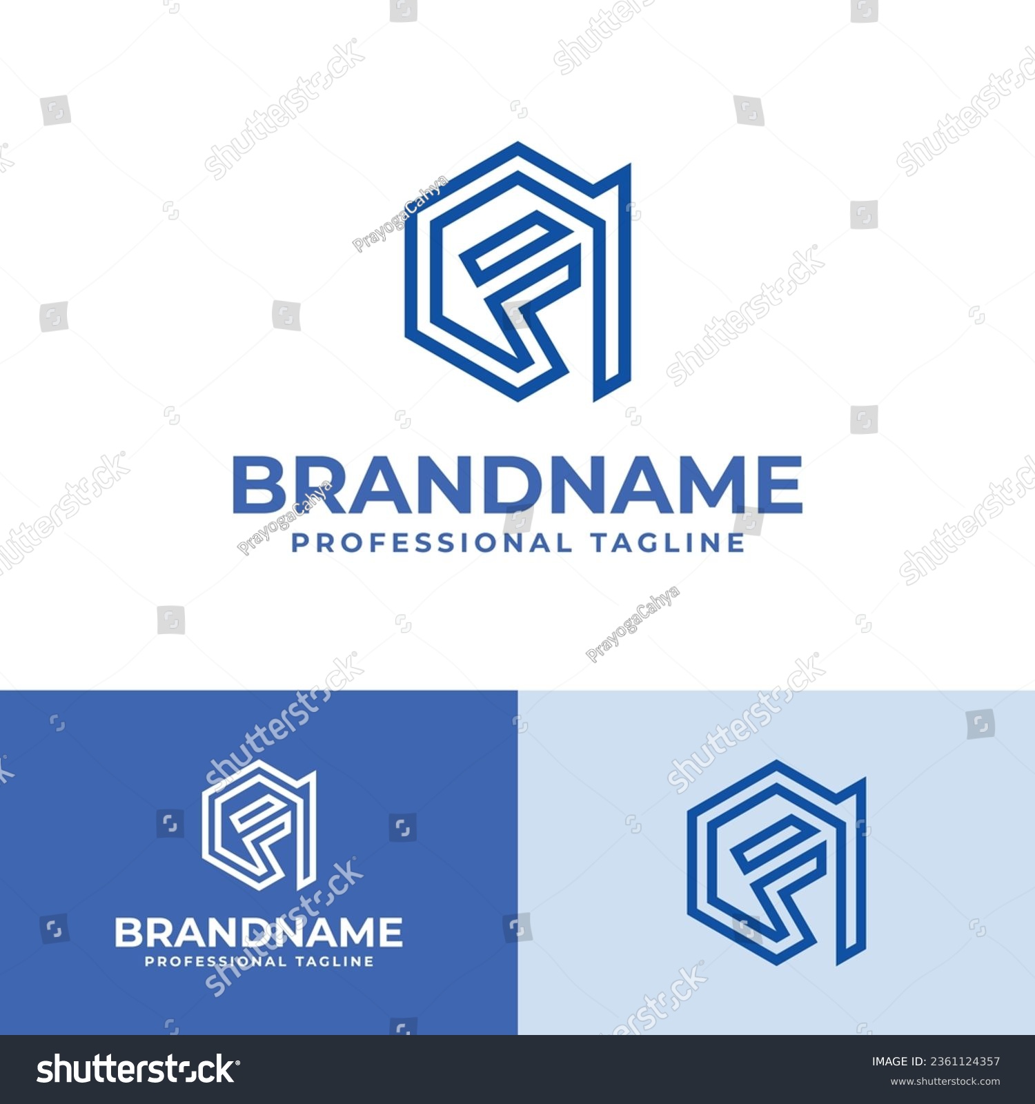 SVG of Letter AF Arrow Hexagonal Logo, suitable for any business related to Hexagonal with AF or FA initial. svg