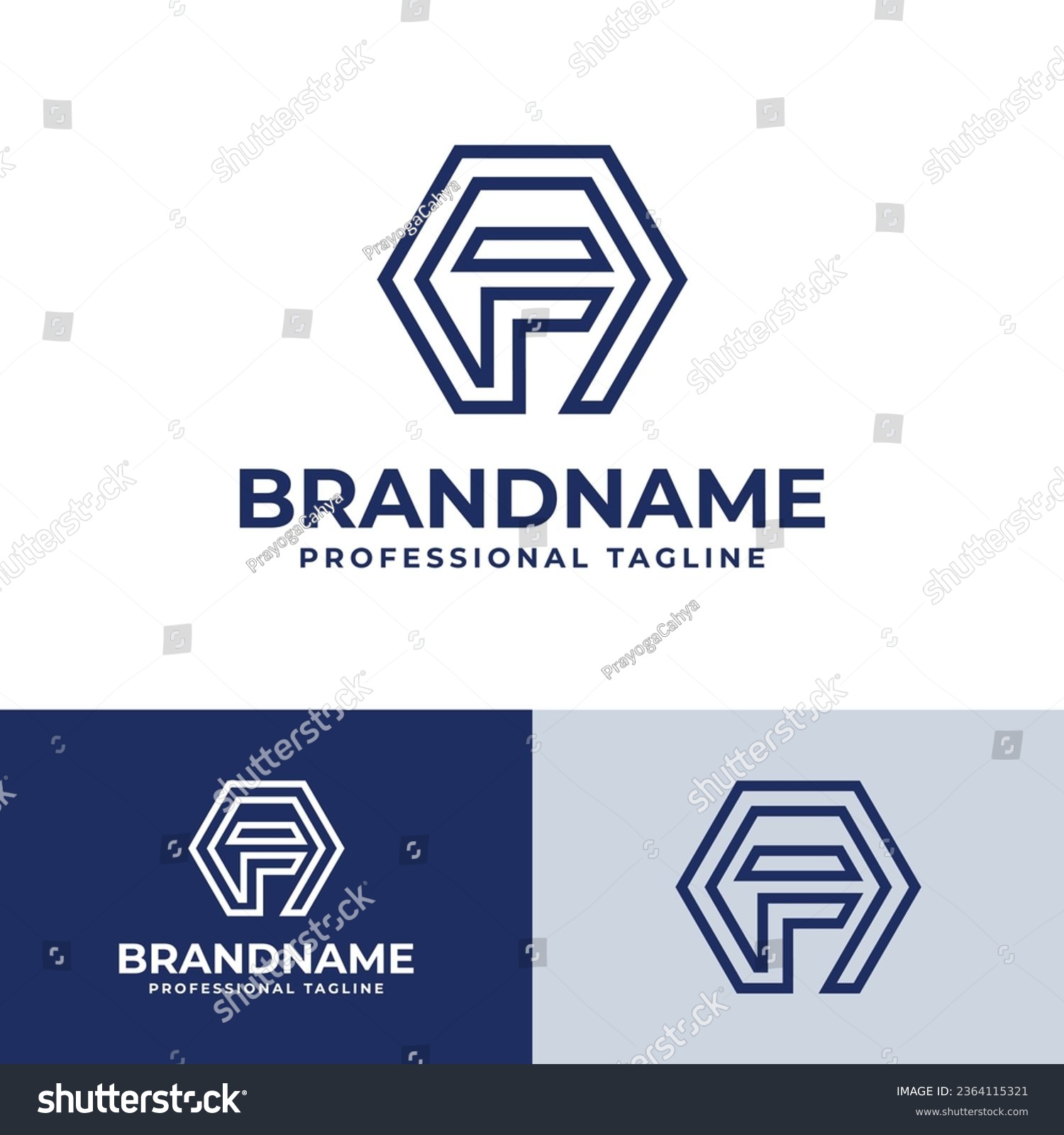 SVG of Letter AF Hexagonal Logo, suitable for any business related to Hexagonal with AF or FA initial. svg