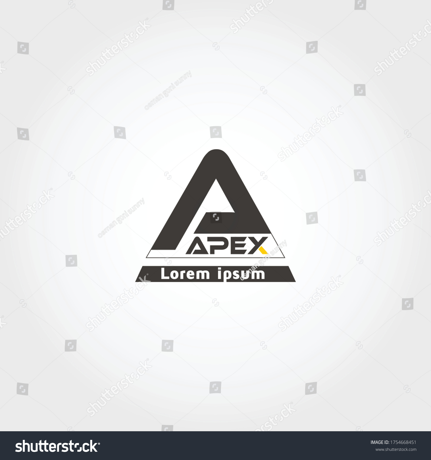 Letter Apex Real Estate Logo Template Stock Vector (Royalty Free ...