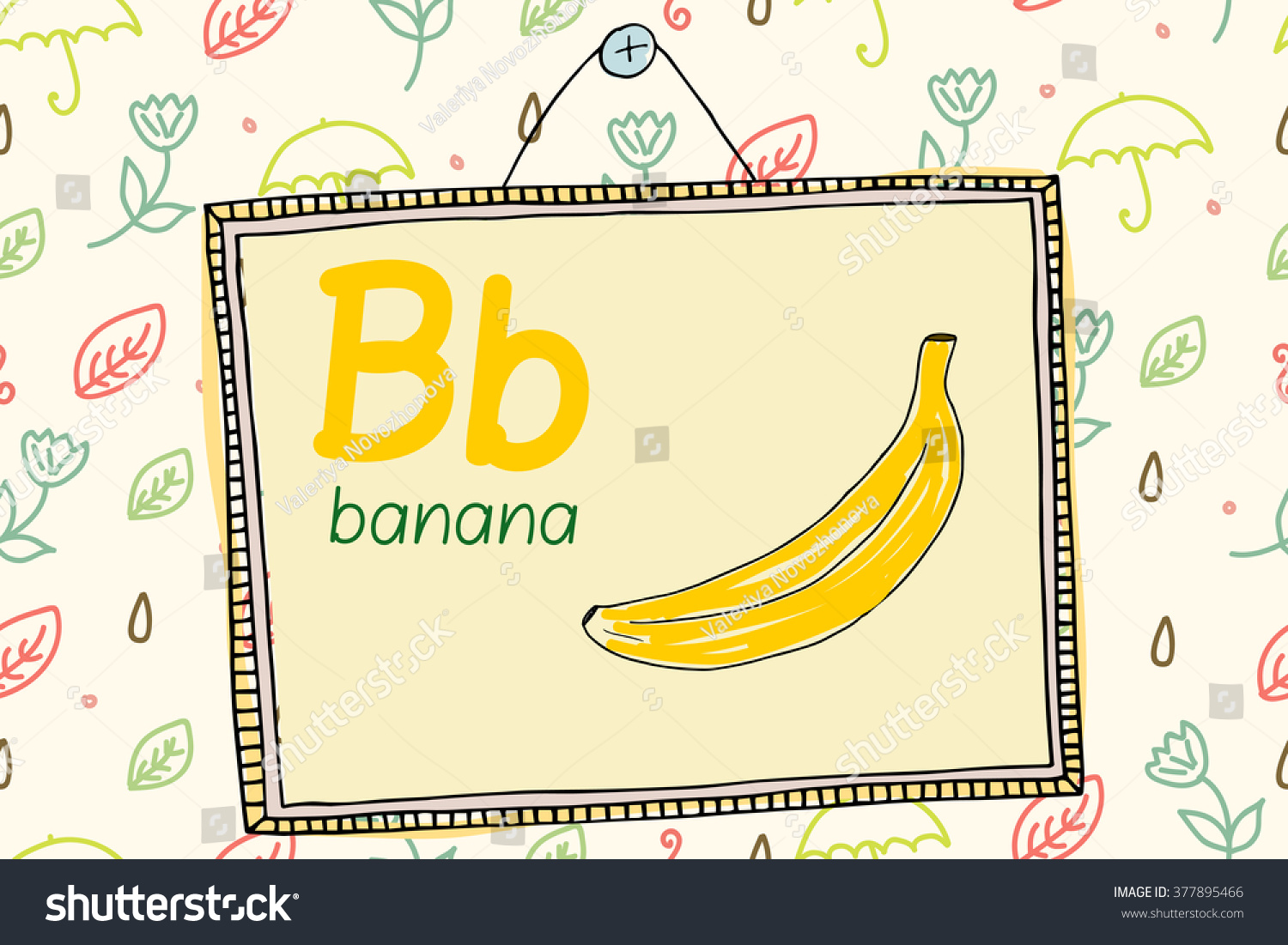 Letter B Alphabet Hand Drawn Template Stock Vector (Royalty Free ...