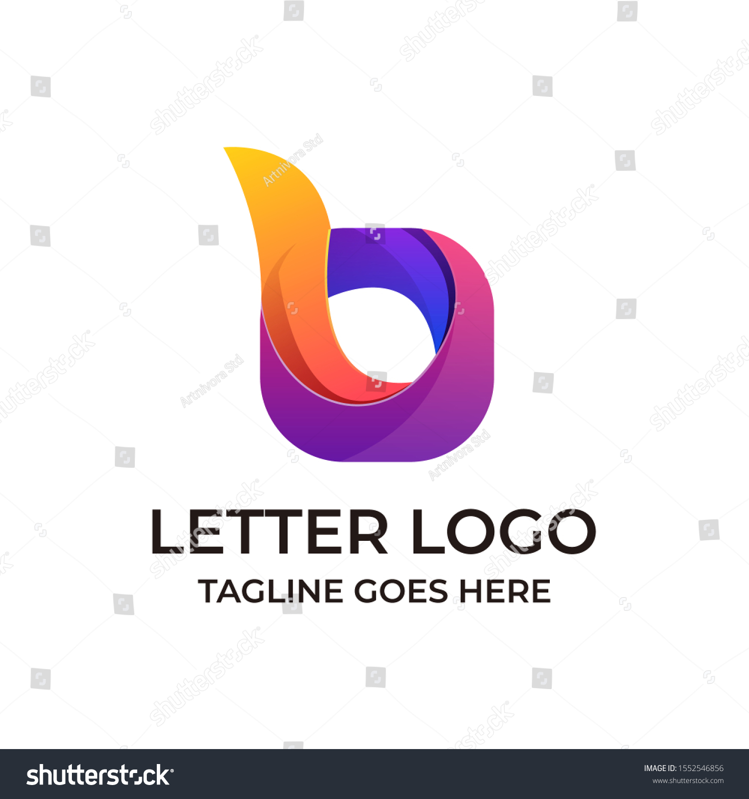 Letter B Design Concept Illustration Vector Stock Vector (Royalty Free ...