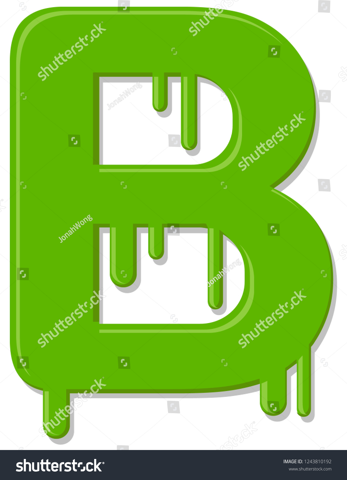 Letter B Dripping Paint Vector: Vector De Stock (libre De Regalías ...