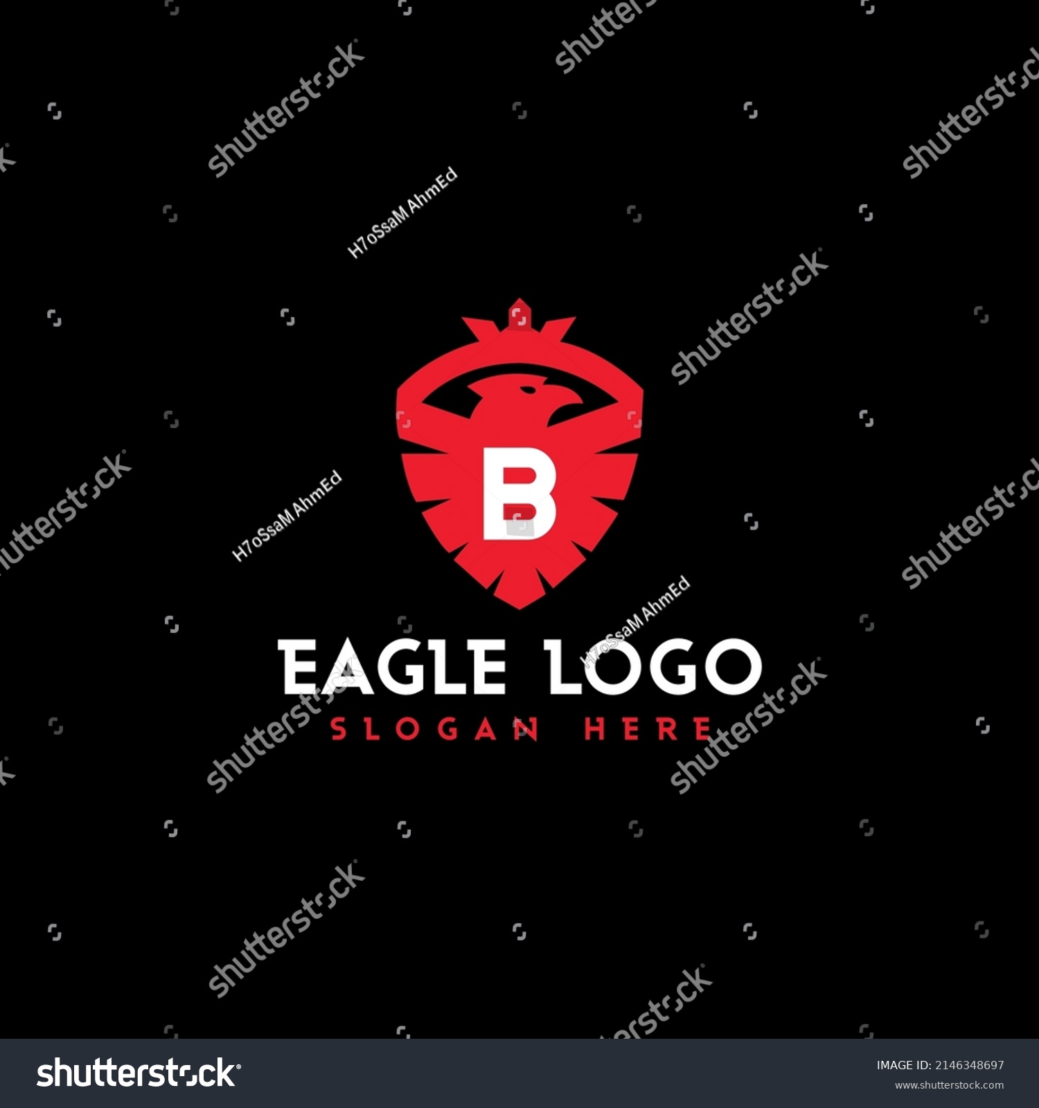 Letter B Eagle Logo Ilustration Graphic Stock Vector (Royalty Free ...