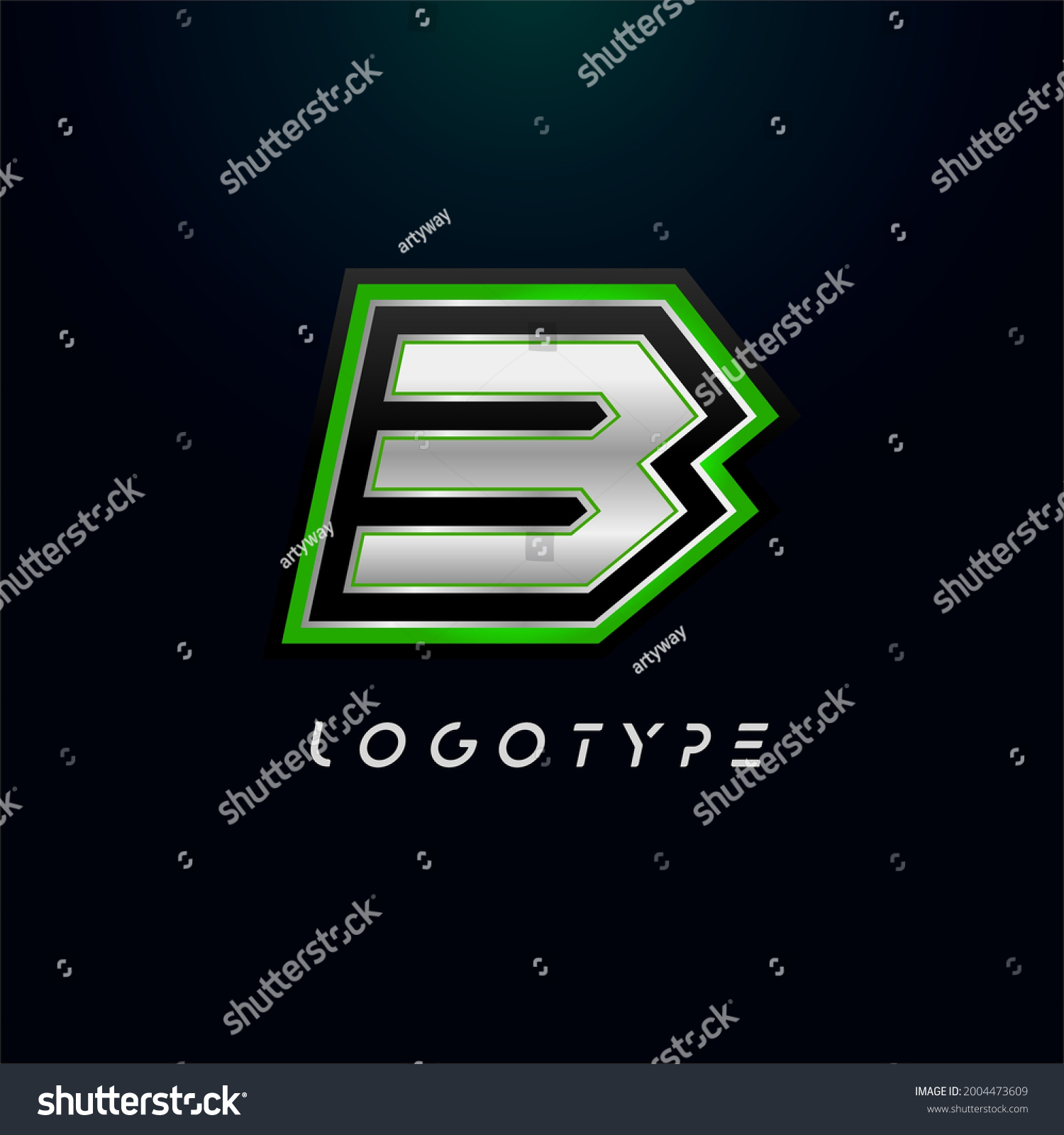 Letter B Video Game Logo Super Stock Vector (Royalty Free) 2004473609 ...