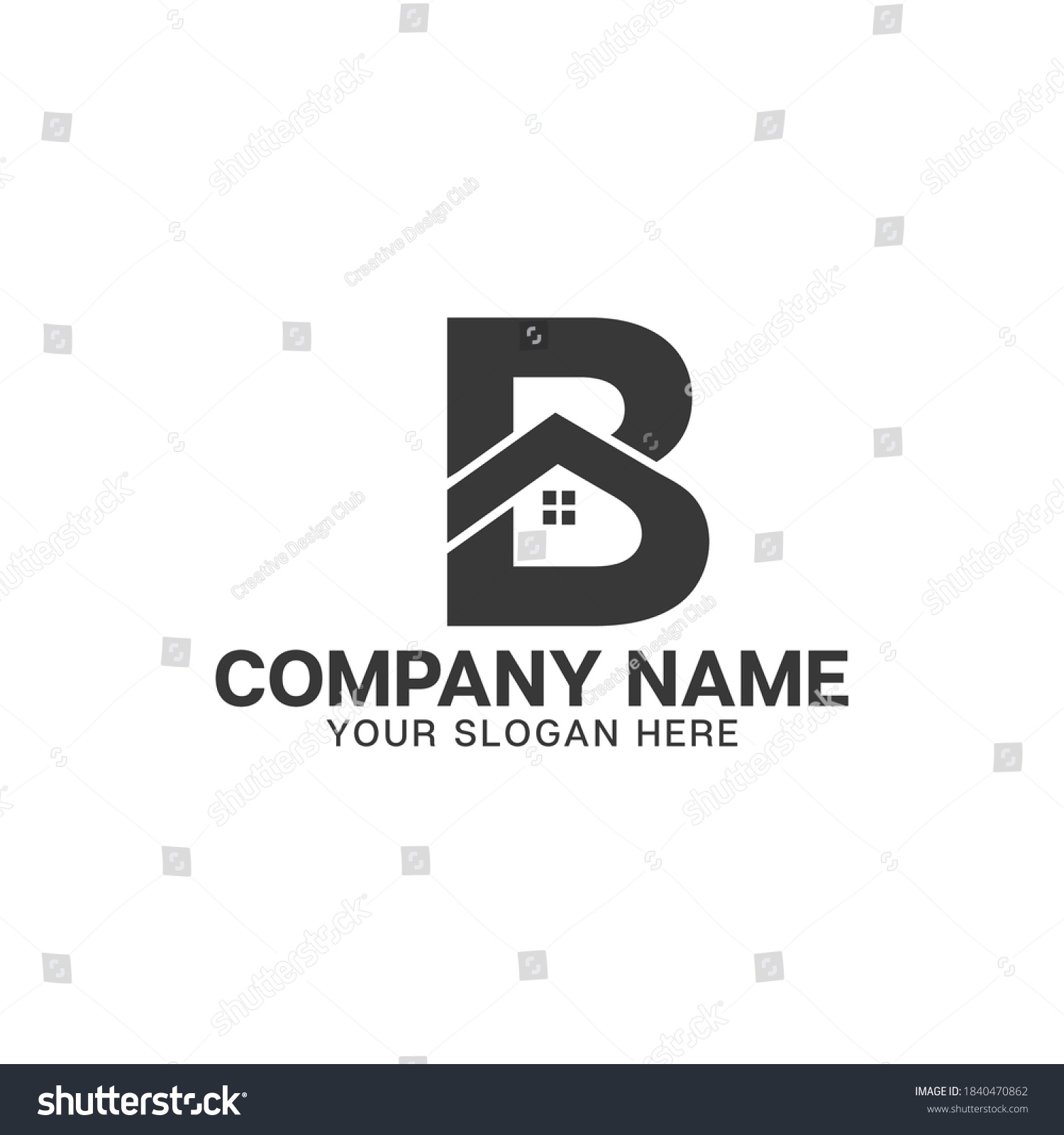 Letter B Roofing Logo Stock Illustrations, Images & Vectors | Shutterstock