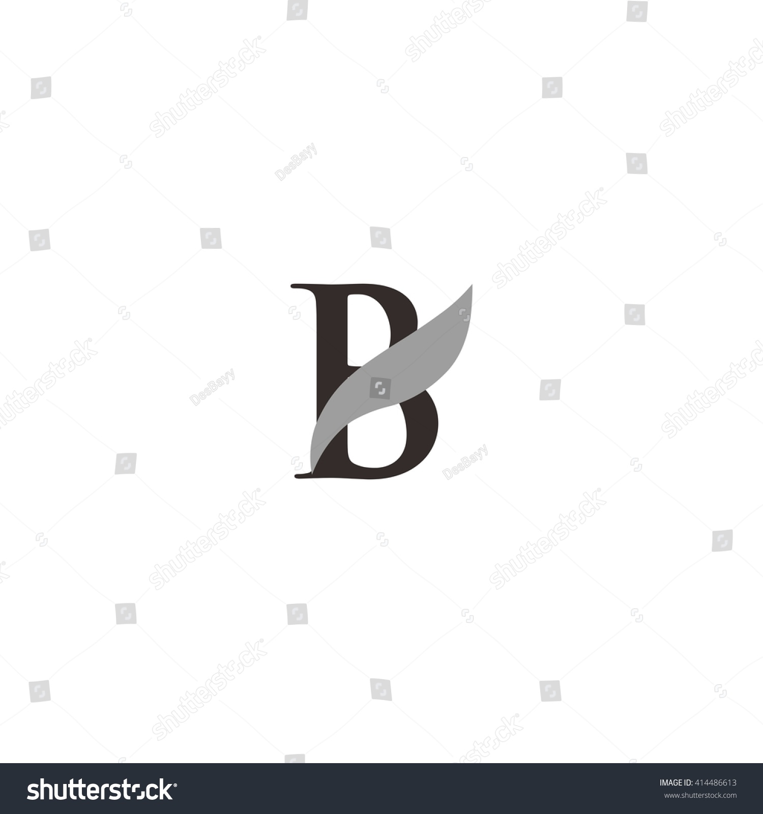 Letter B Logo Stock Vector 414486613 - Shutterstock
