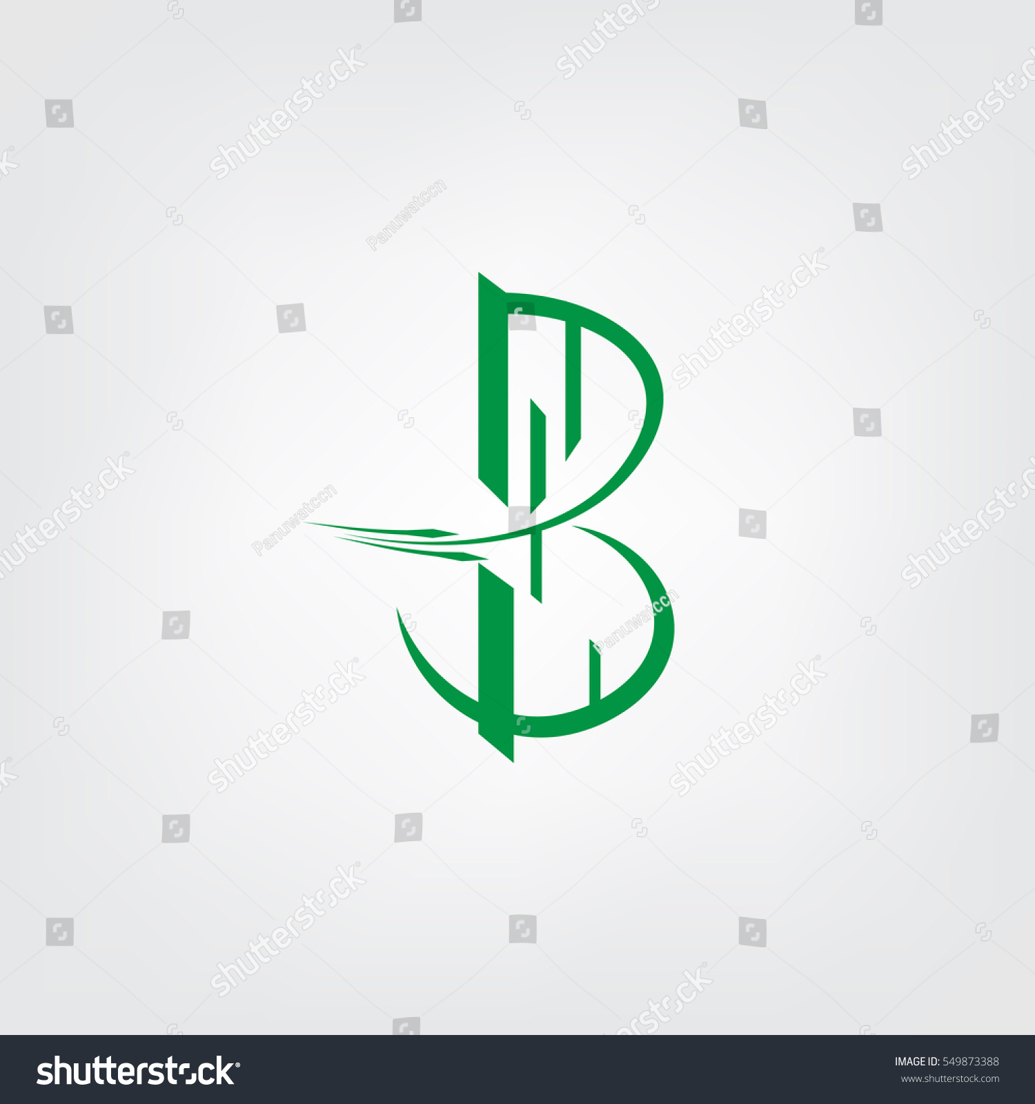 Letter B Logo Stock Vector (Royalty Free) 549873388