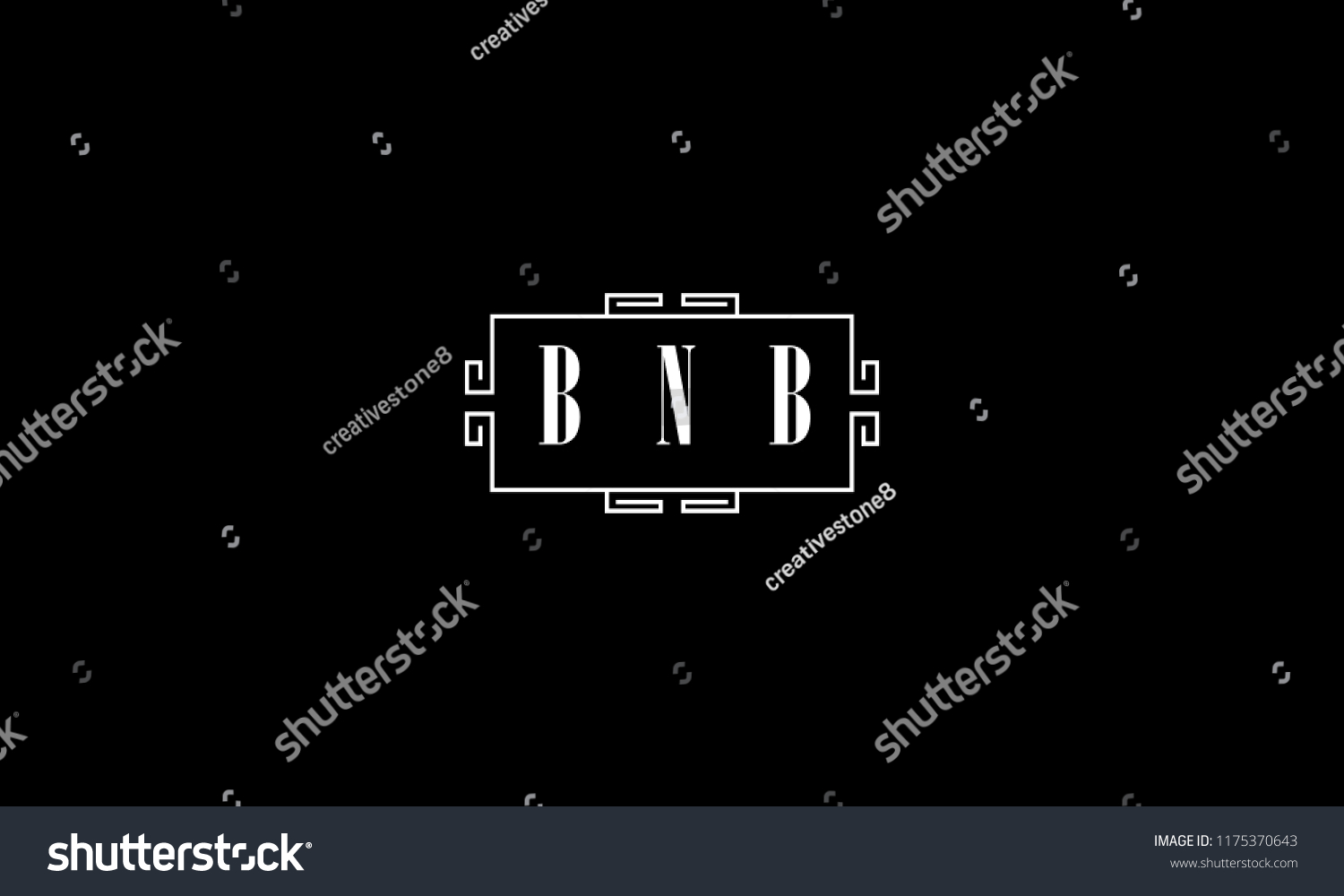 SVG of LETTER B N B VINTAGE STYLE LOGO DESIGN FOR ILLUSTRATION USE svg
