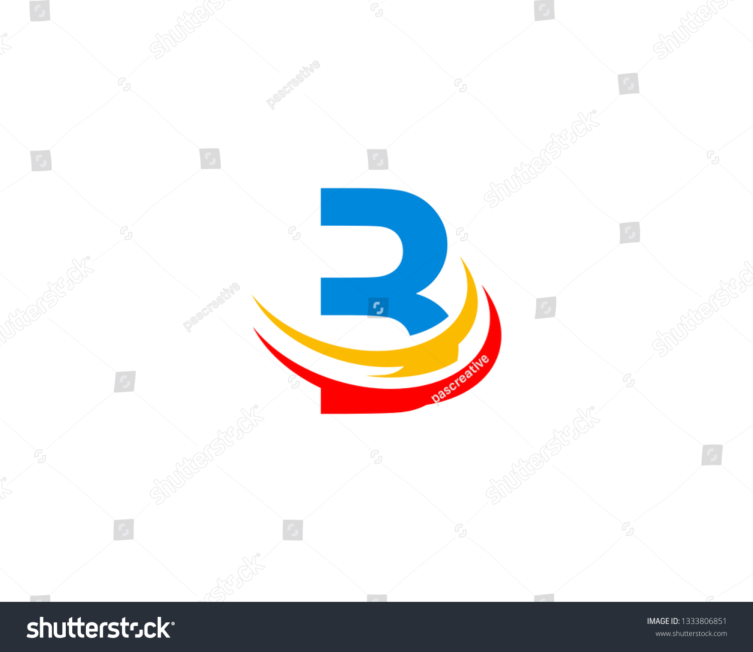 Letter B Swoosh Logo Stock Vector (Royalty Free) 1333806851 | Shutterstock