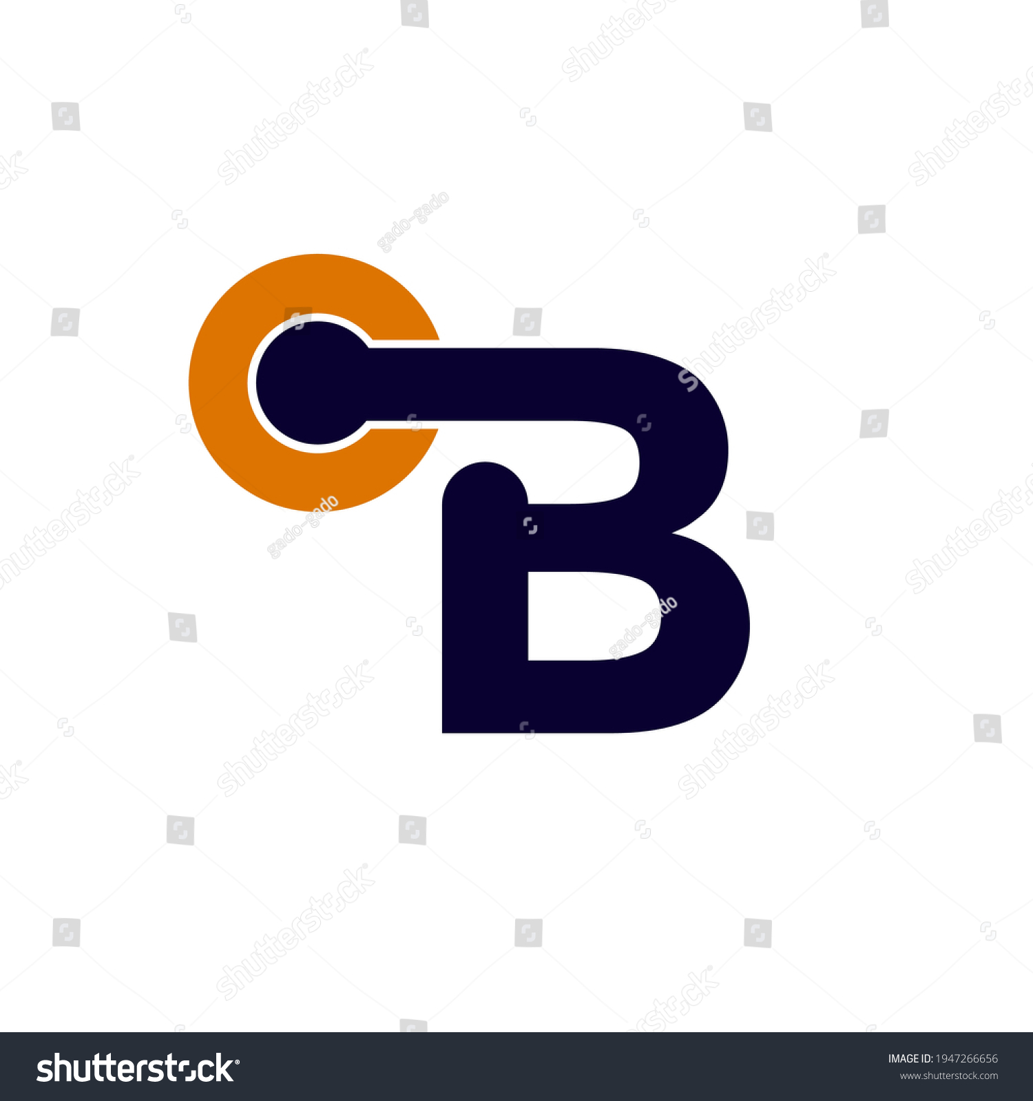 Letter B Vector Logo Monogram Alphabet Stock Vector (Royalty Free ...