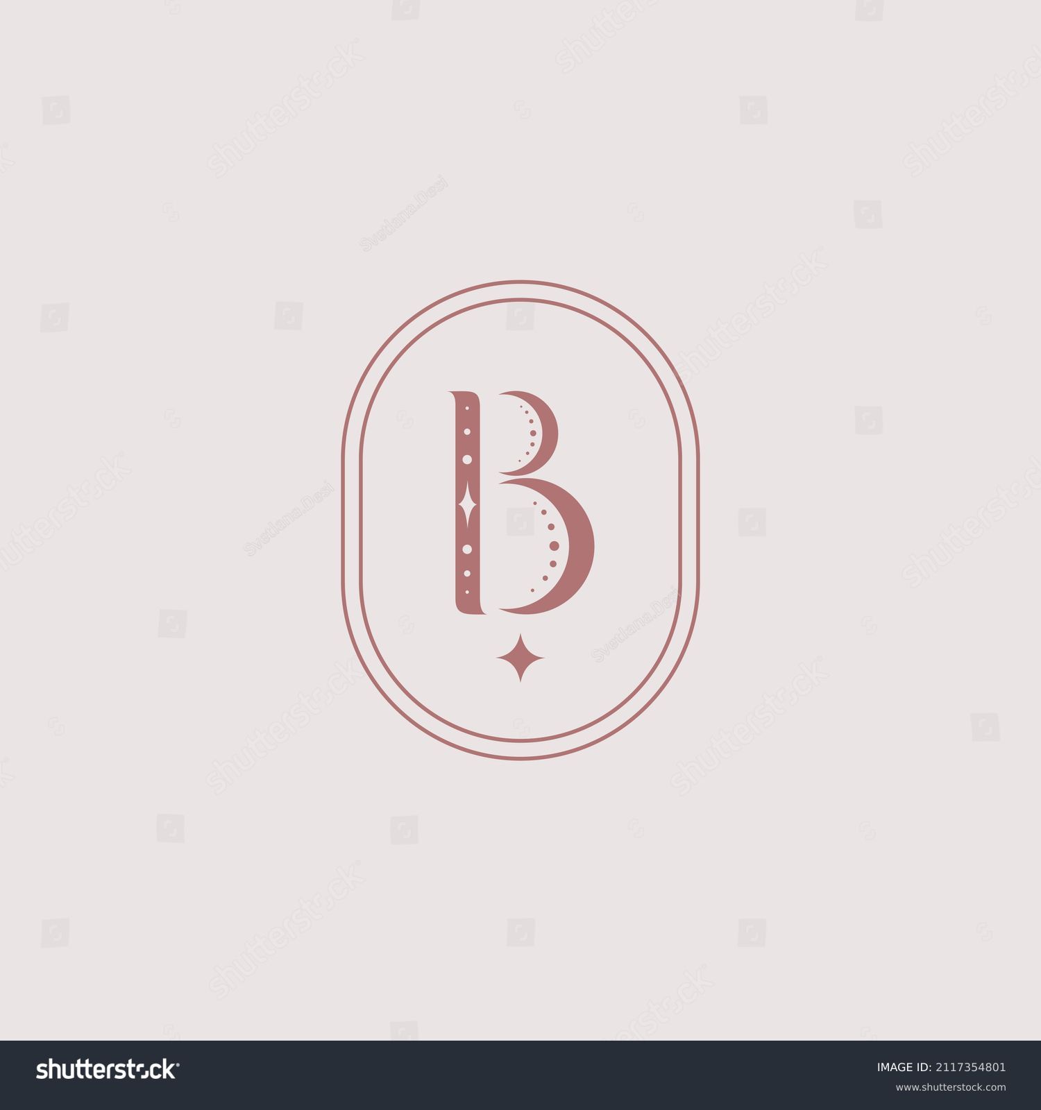 Letter B Vector Symbol Elegant Minimalist Stock Vector (Royalty Free ...