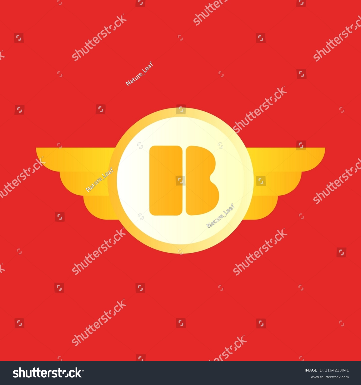 Letter B Wings Vector Icon Logo Stock Vector (Royalty Free) 2164213041 ...