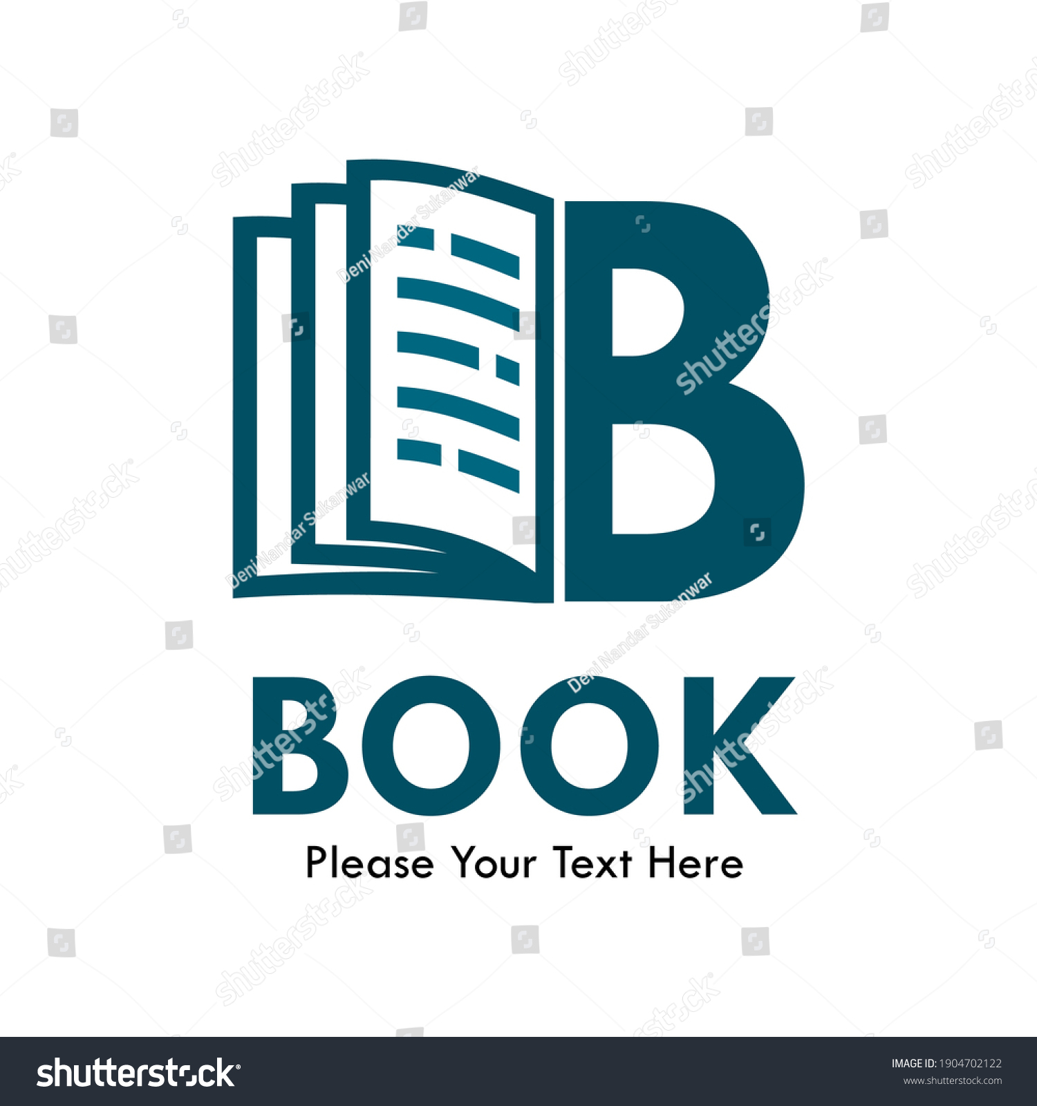 Letter B Book Logo Template Illustration: Vector Có Sẵn (miễn Phí Bản ...