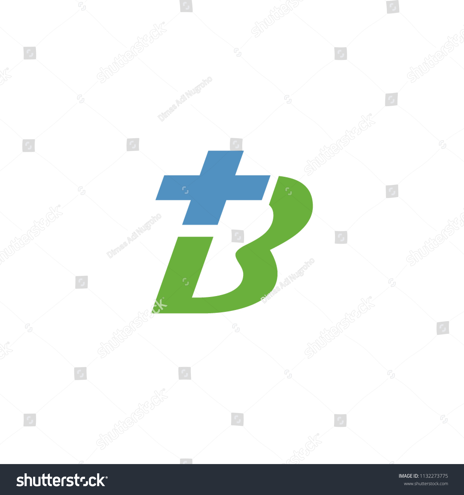 Letter B Medical Logo Vector Medical Stock Vector (Royalty Free) 1132273775