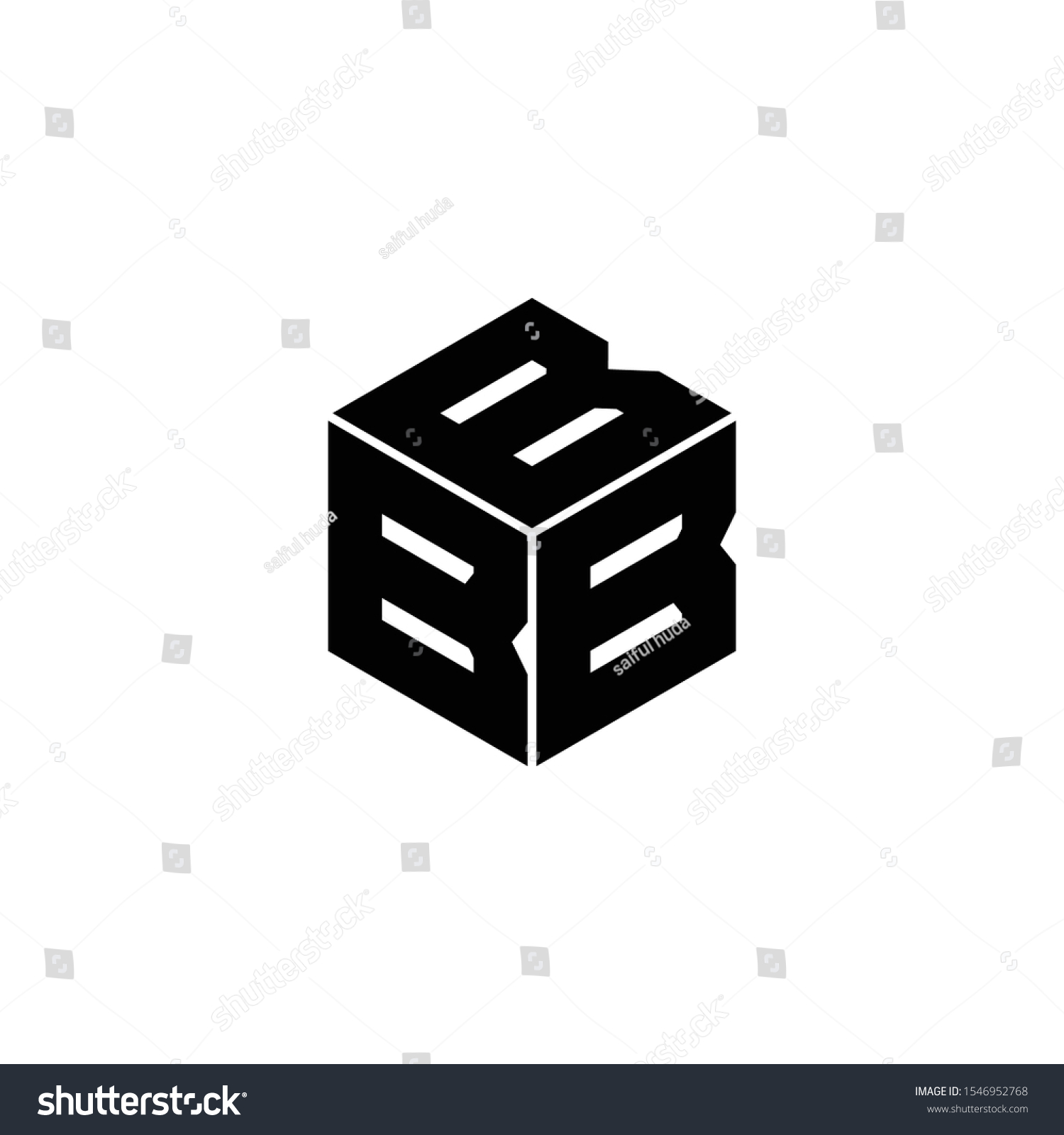 Letter Bbb Hexagon Simple Logo Icon Stock Vector (Royalty Free ...