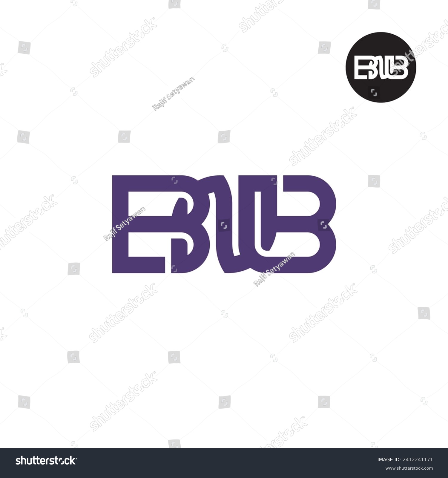 SVG of Letter BNB Monogram Logo Design svg