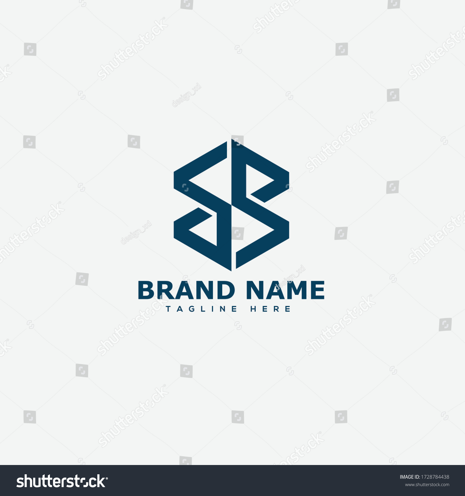 Letter Bs Sb Logo Design Concept Stock Vector (Royalty Free) 1728784438 ...