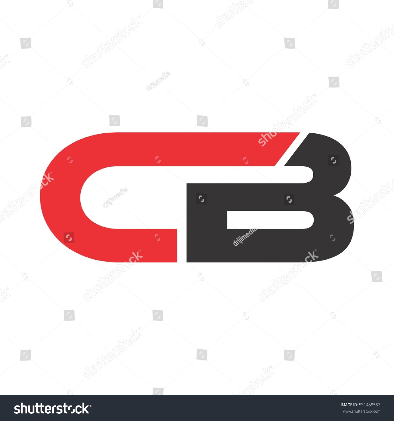 Letter C B Logo Design Stock Vector (Royalty Free) 531488557 | Shutterstock