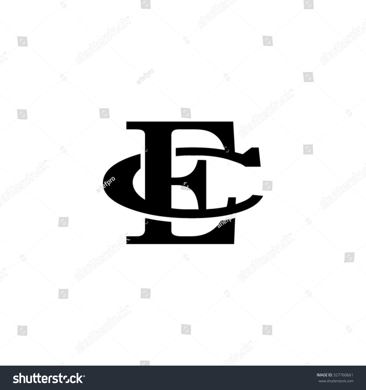 Letter C And E Monogram Logo Stock Vector Illustration 327760661 ...