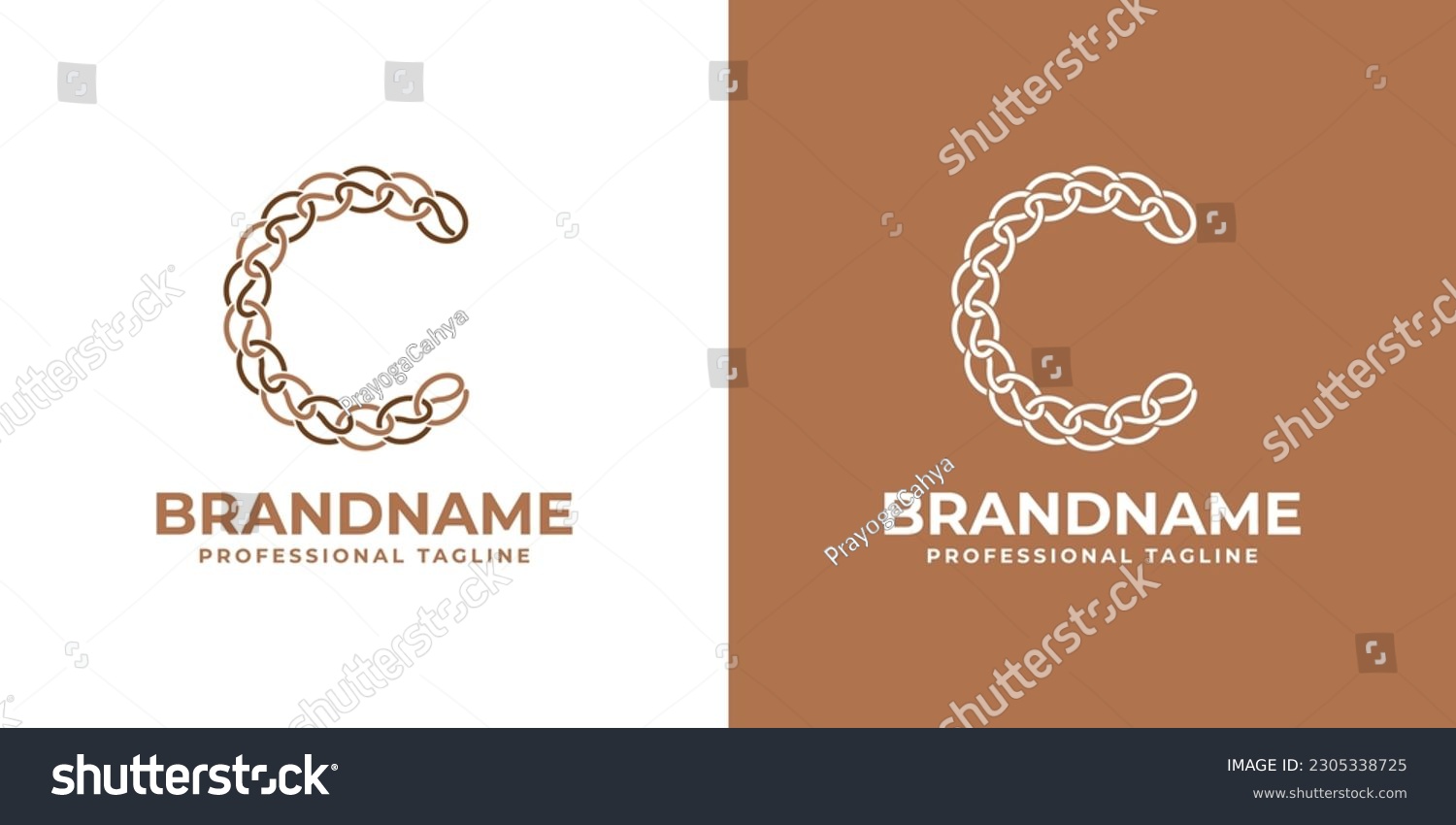 SVG of Letter C Coffee Chain Logo, suitable for any business realted to Coffee with C initials. svg