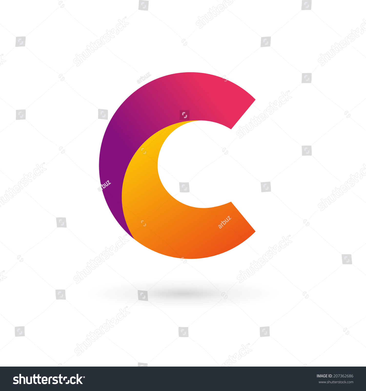 vector letter c Logo C Design Icon 207362686 Stock Template Letter Vector