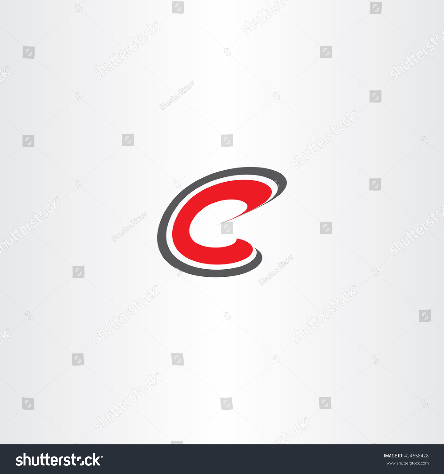 vector c letter Symbol Red Vector C Letter Sign Stock 424658428 Vector