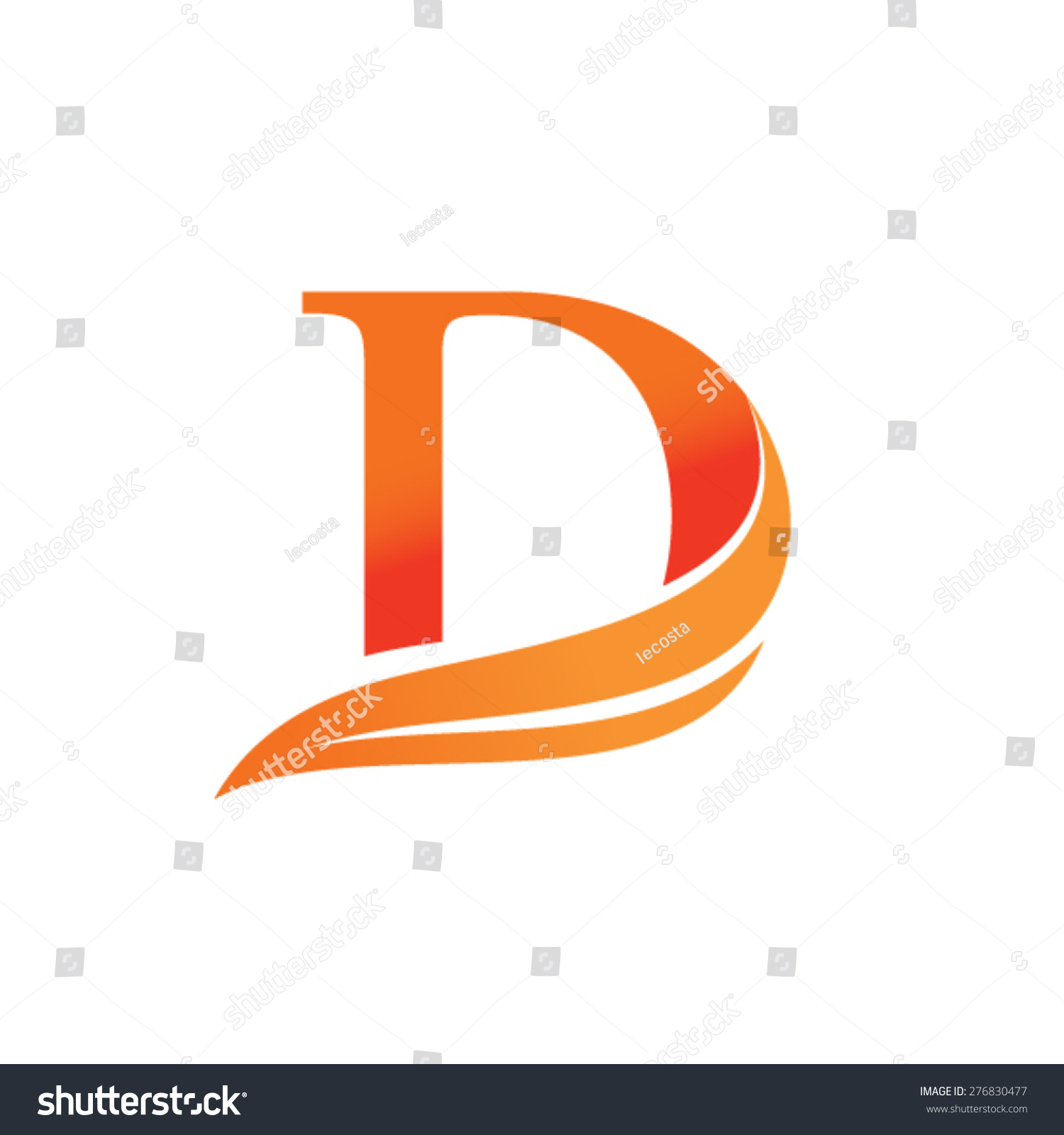 Letter D Logo Design Stock Vector (Royalty Free) 276830477 - Shutterstock