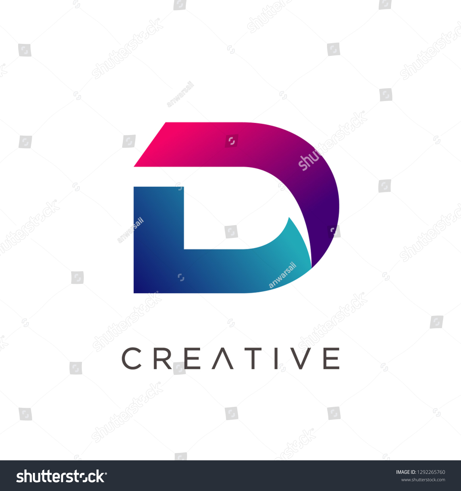 Letter D Logo Design Template Modern Stock Vector (Royalty Free ...