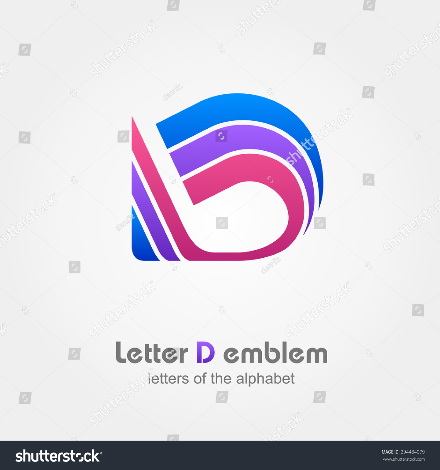 Letter D Logo Icon Design Template Stock Vector 294484079 - Shutterstock