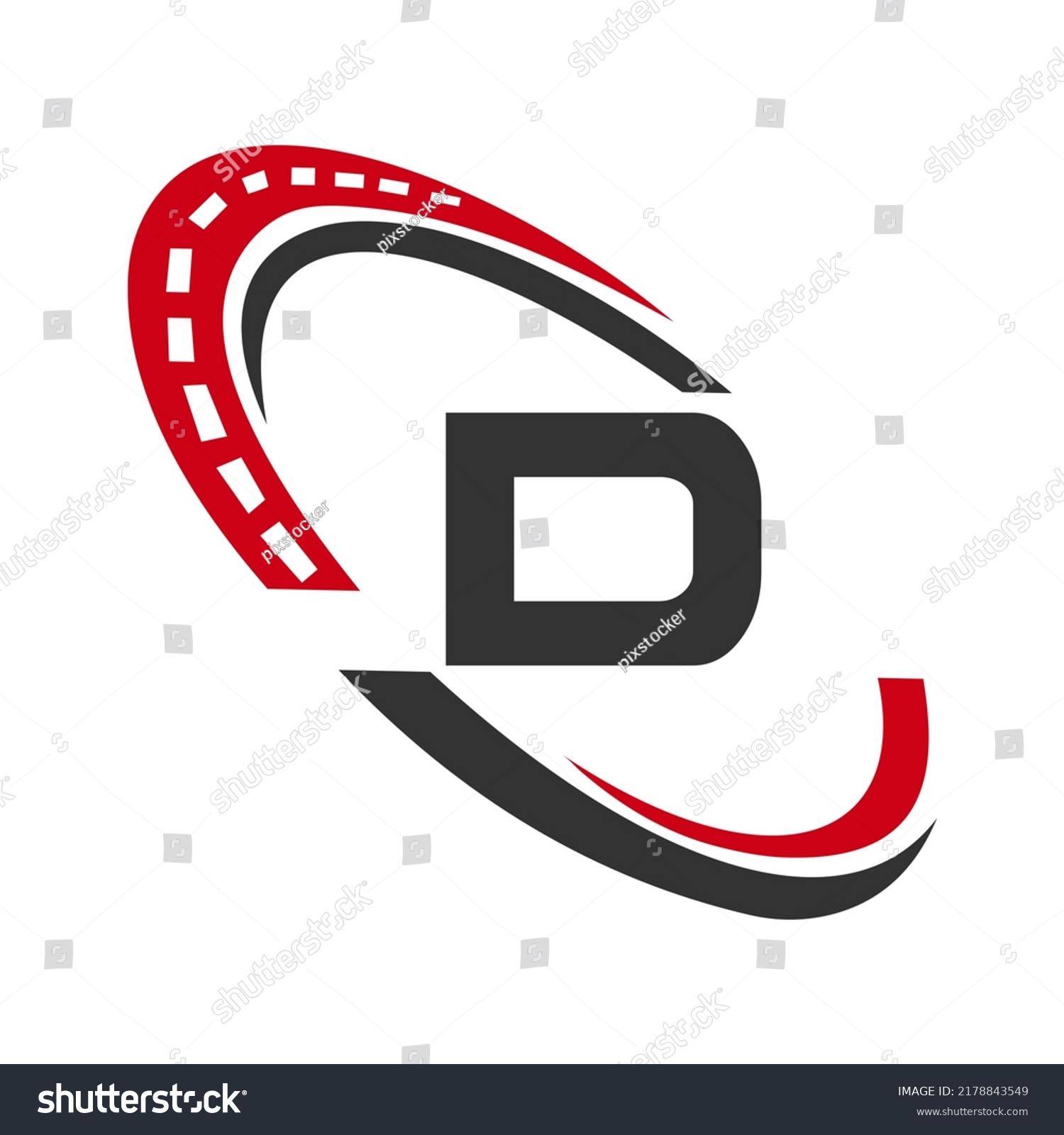 Letter D Transport Sign Transportation Logo Stock Vector (Royalty Free ...