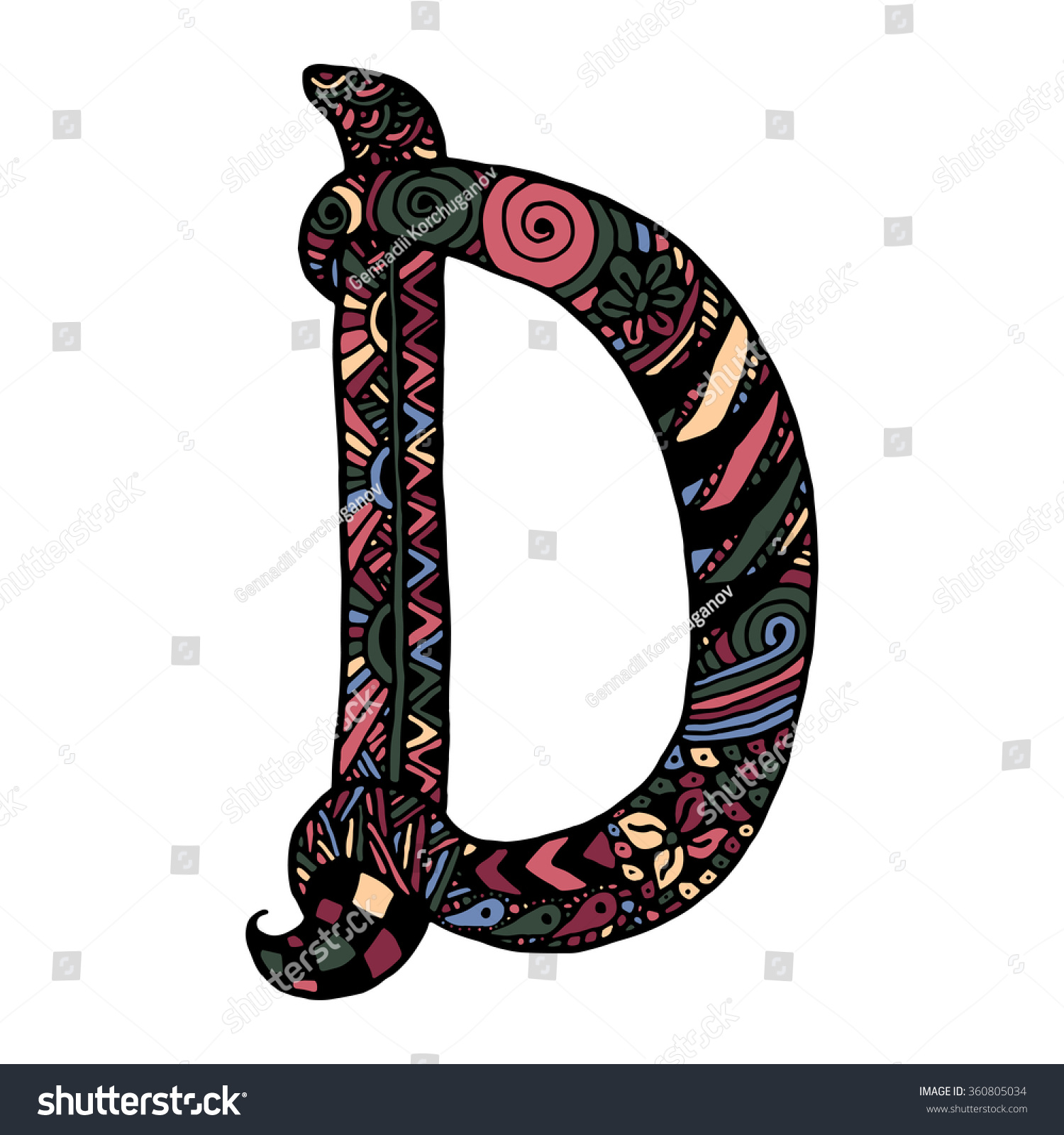 Hand drawing letter d Images, Stock Photos & Vectors Shutterstock