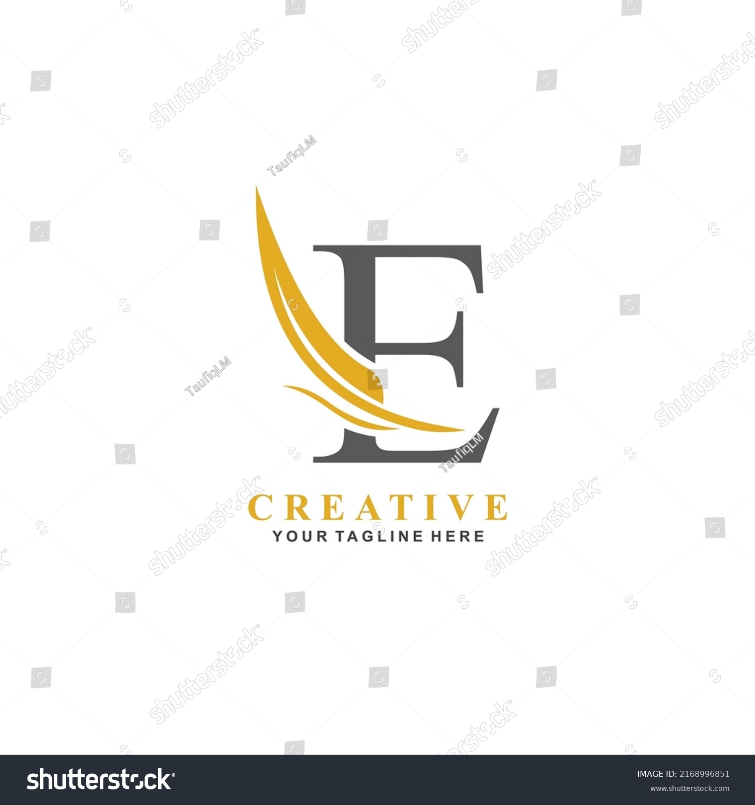 Letter E Logo Design Luxurious Beautiful Stock Vector (Royalty Free ...