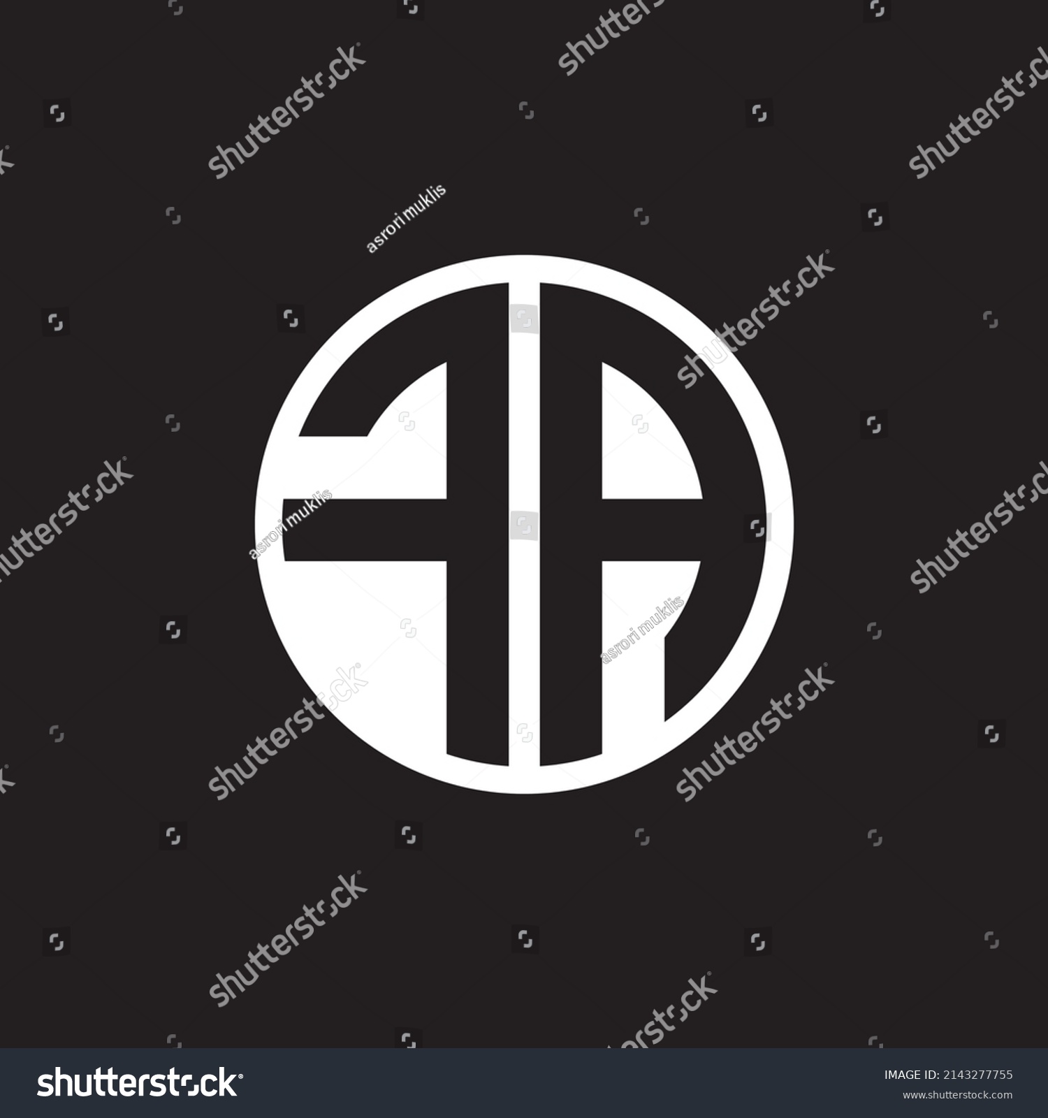 Letter Fa Circle Logo Design Vector Stock Vector (Royalty Free ...