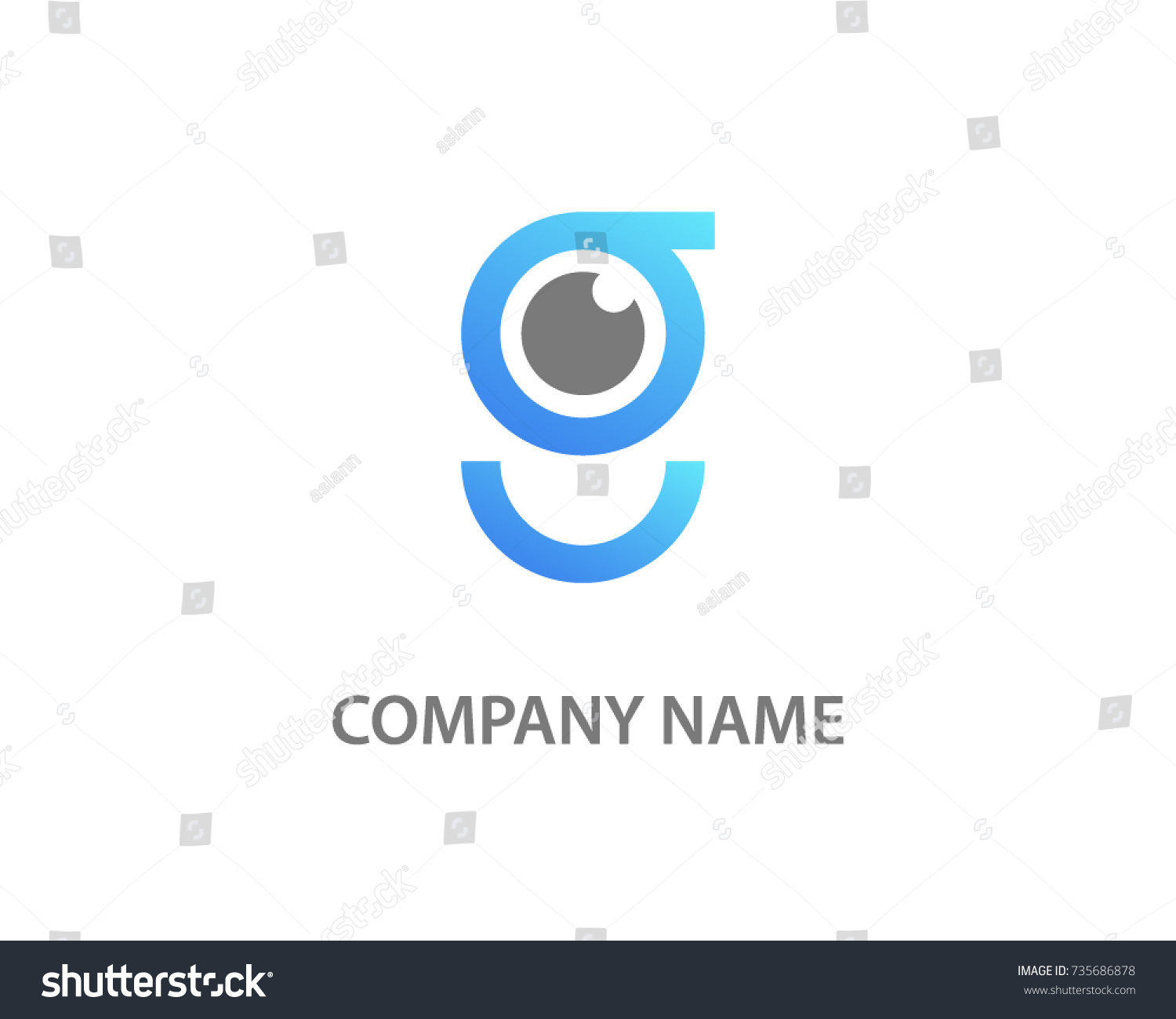 Letter G Creative Logo Template Design Stock Vector Royalty Free