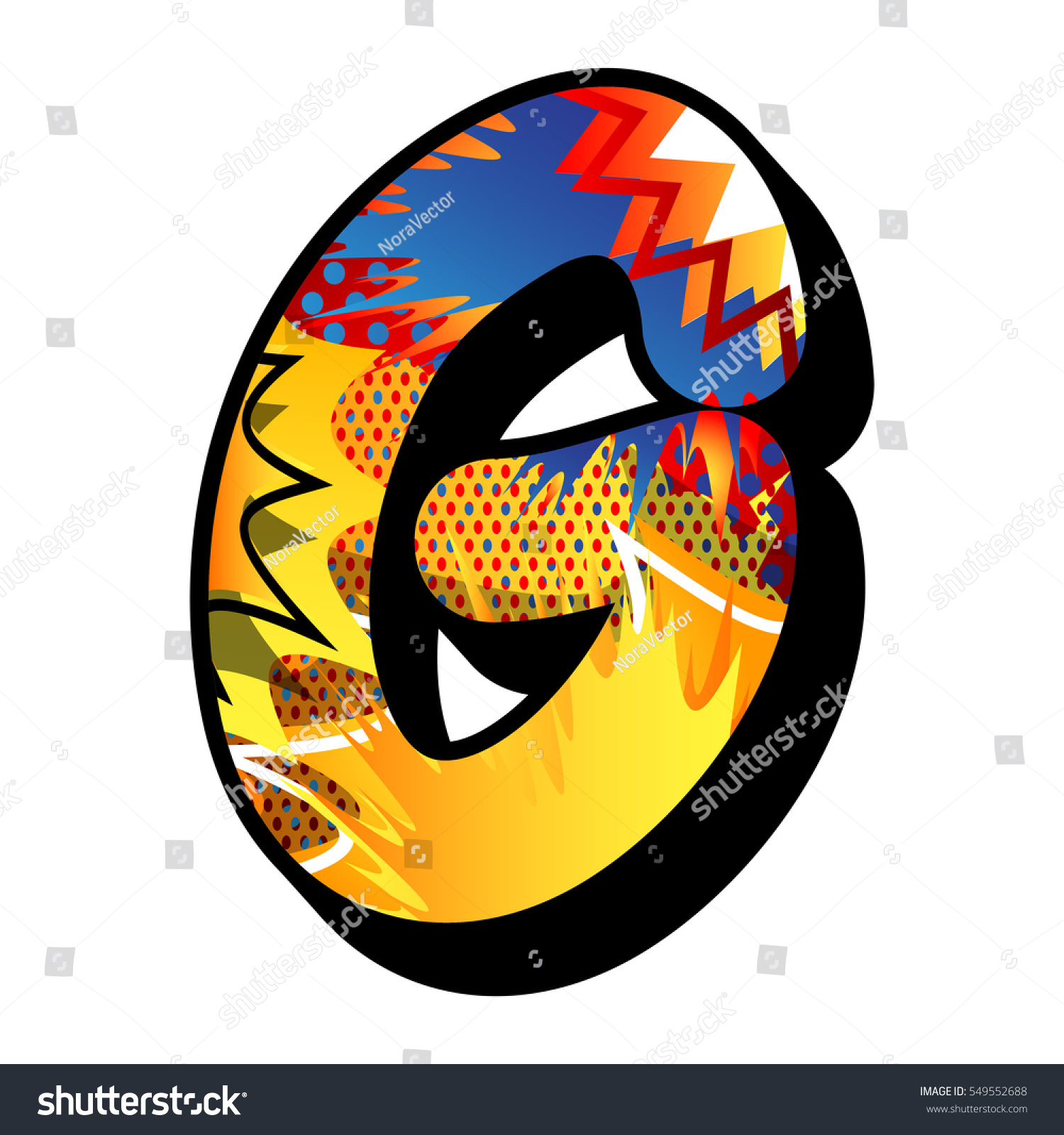 Letter G Filled Comic Book Explosion Stock Vector (Royalty Free ...