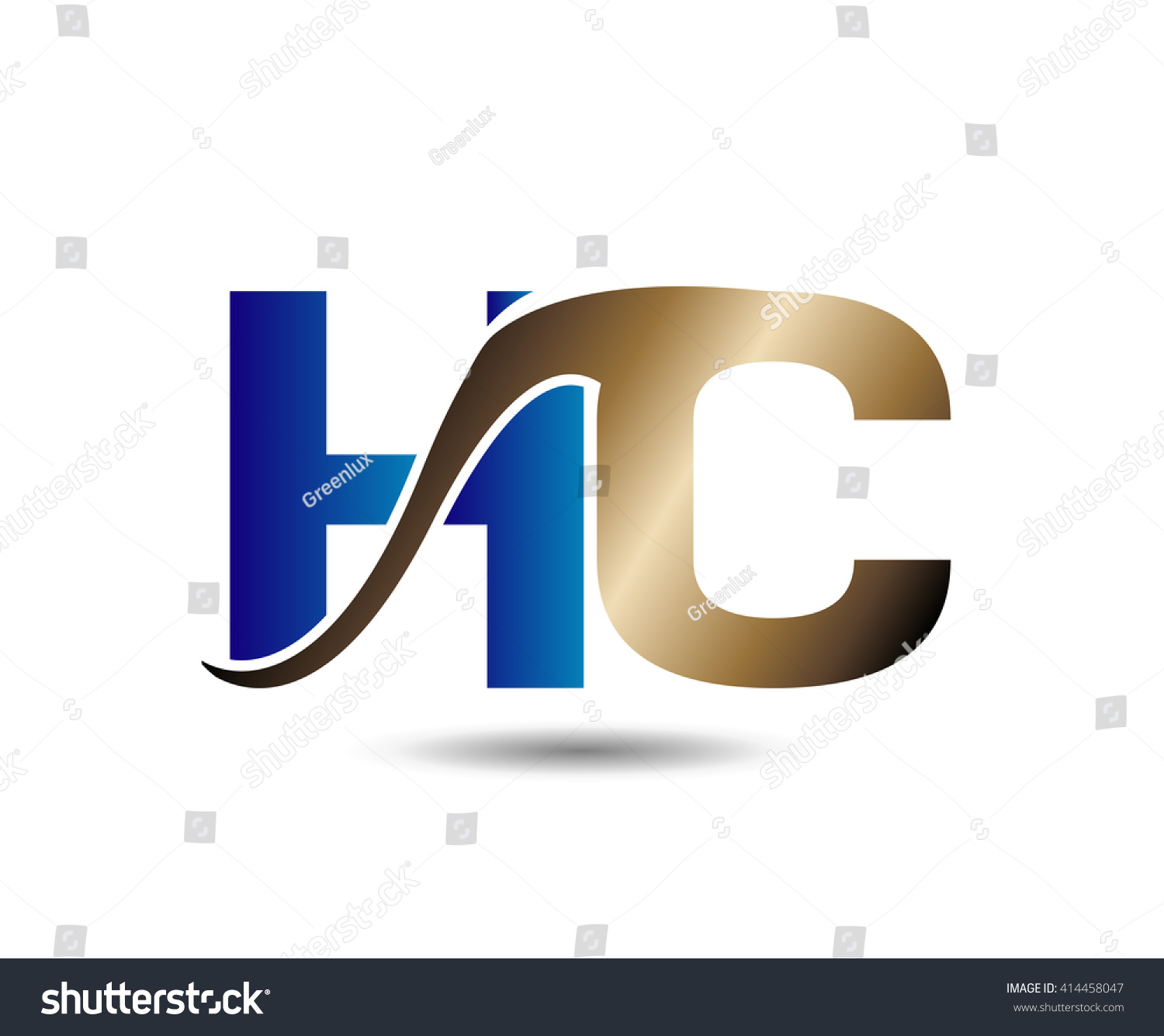 Letter Hc Logo Stock Vector Royalty Free