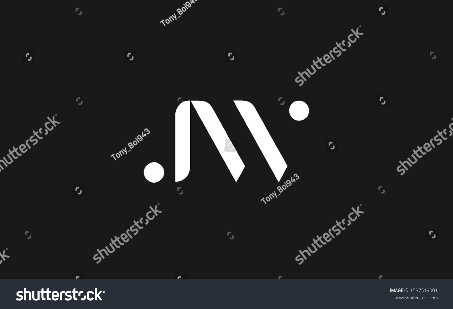 Letter Jw Logo Icon Design Template Stock Vector (Royalty Free) 1537519001