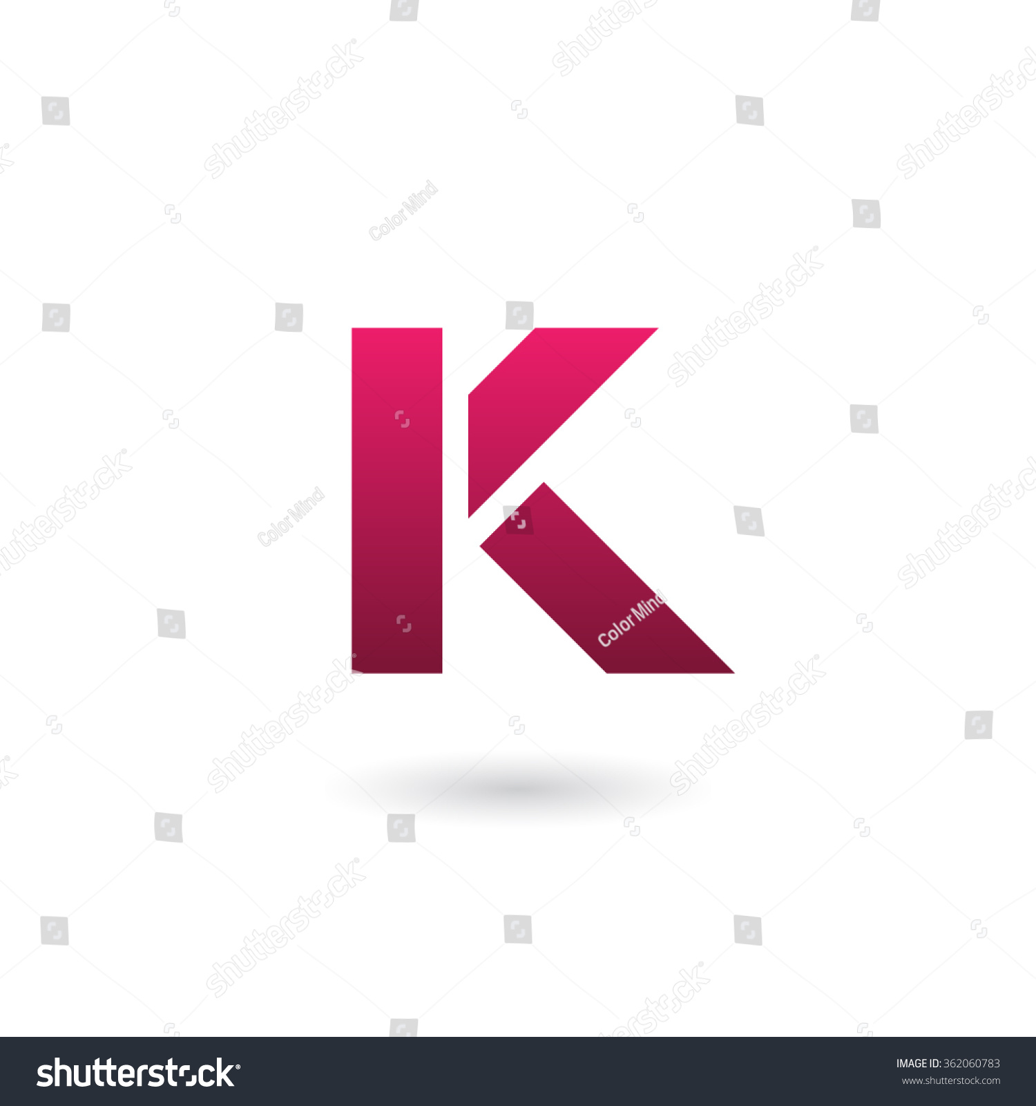 vector letter k Shutterstock Vector K Letter  362060783  Stock Logo