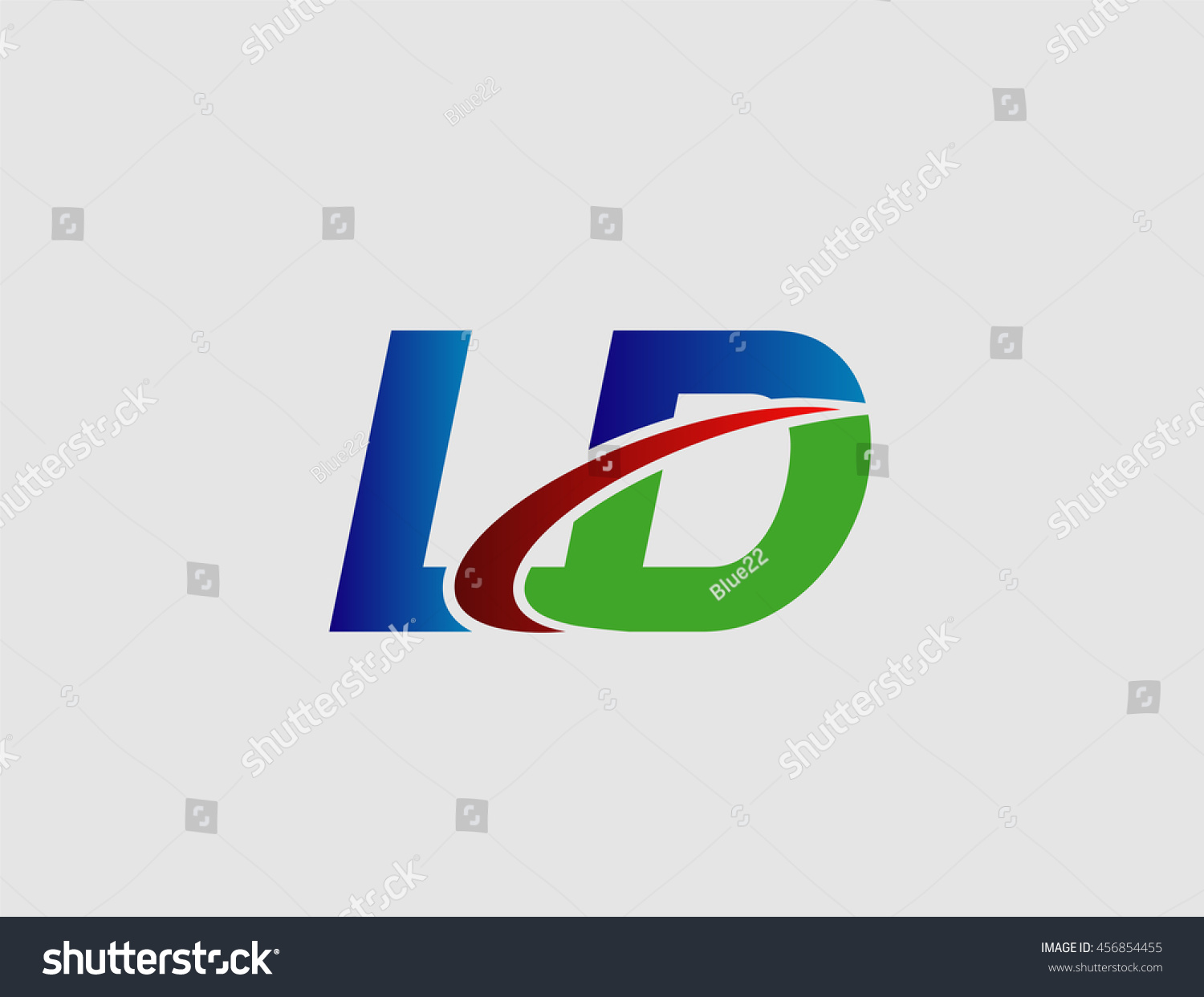 Letter L D Logo Stock Vector (Royalty Free) 456854455 Shutterstock