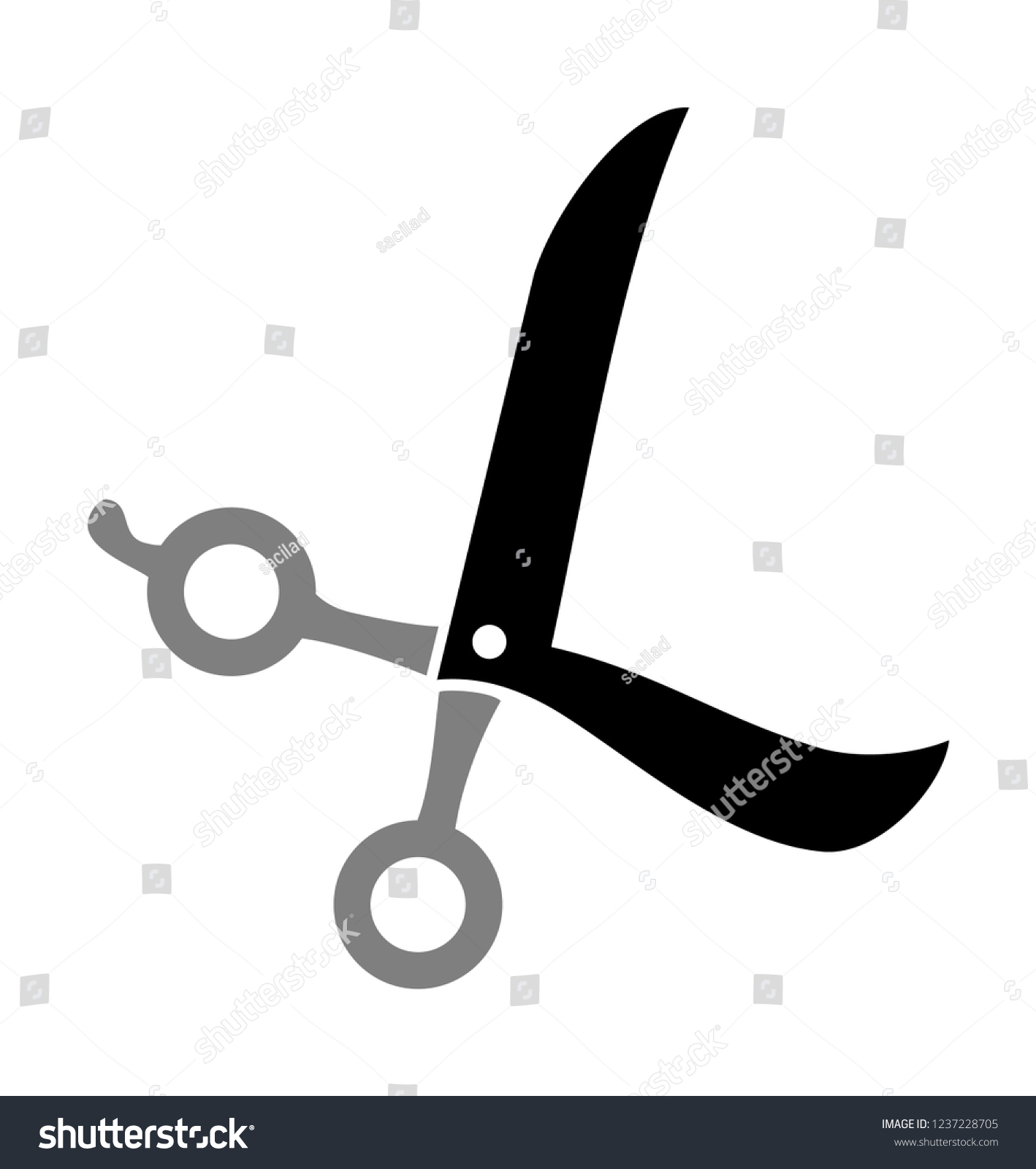 l shaped scissors