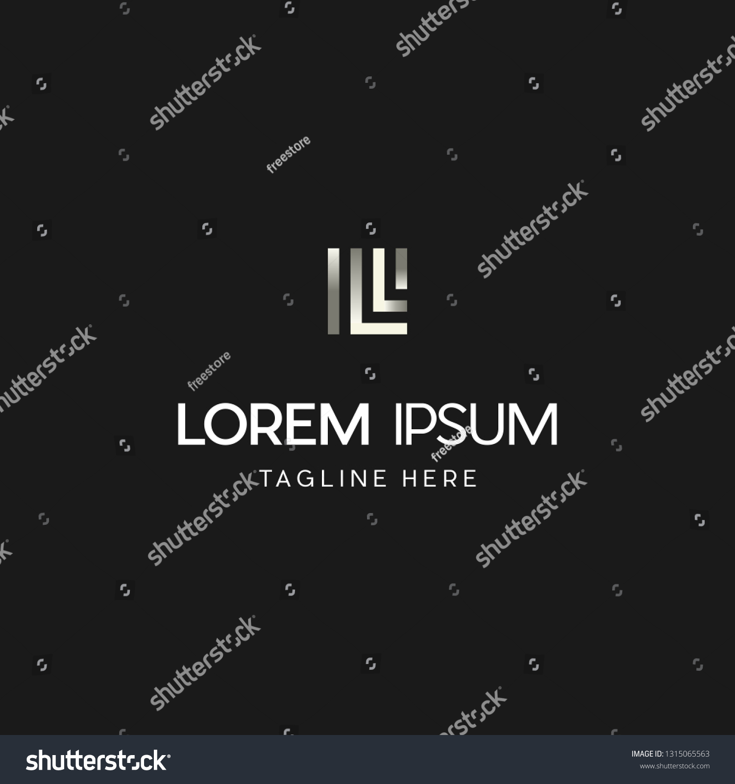 Letter L Outline Abstract Creative Modern Stock Vector (Royalty Free ...