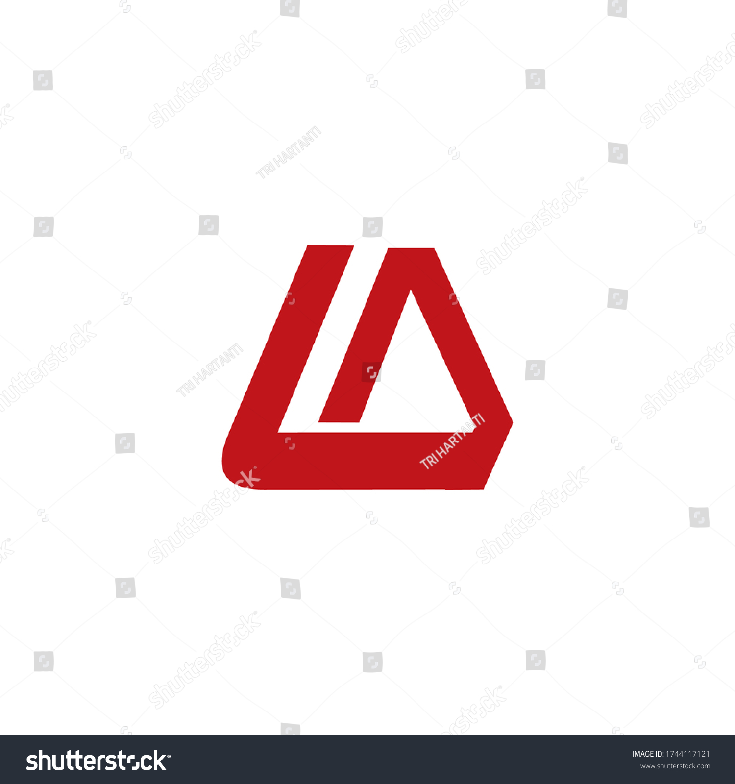 Letter La New Logo Vector Stock Vector (Royalty Free) 1744117121 ...