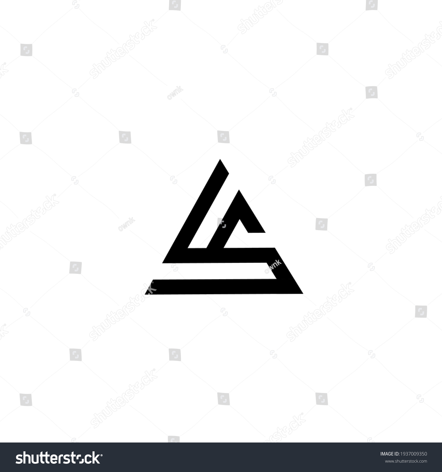 Letter Ls Monogram Logo Concept Stock Vector Royalty Free 1937009350