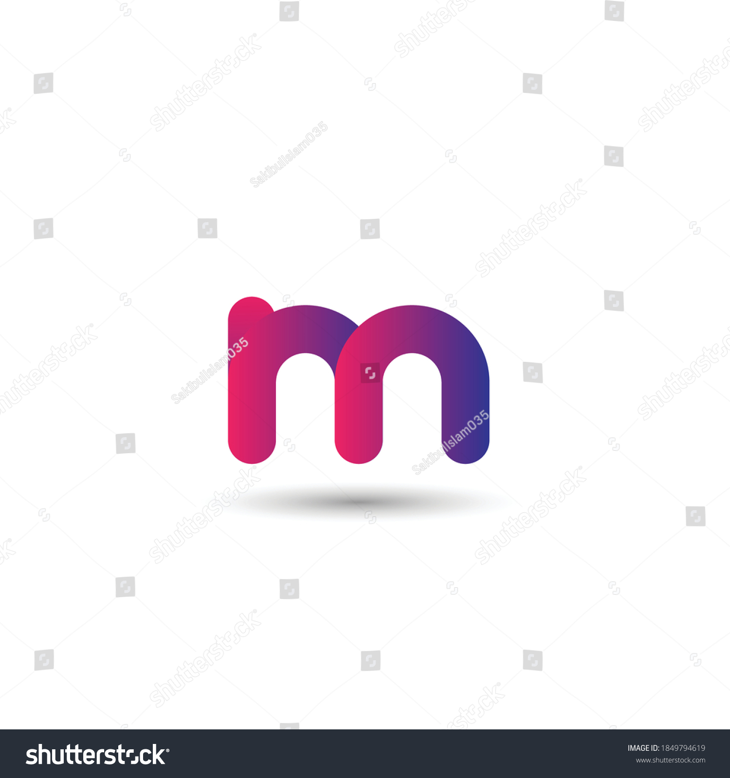 Letter M Abstract Logo Icon Design Stock Vector (Royalty Free ...